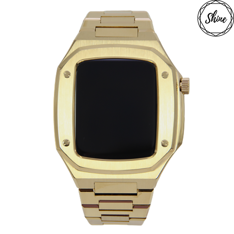 金色 44mm 不鏽鋼蘋果手錶配件