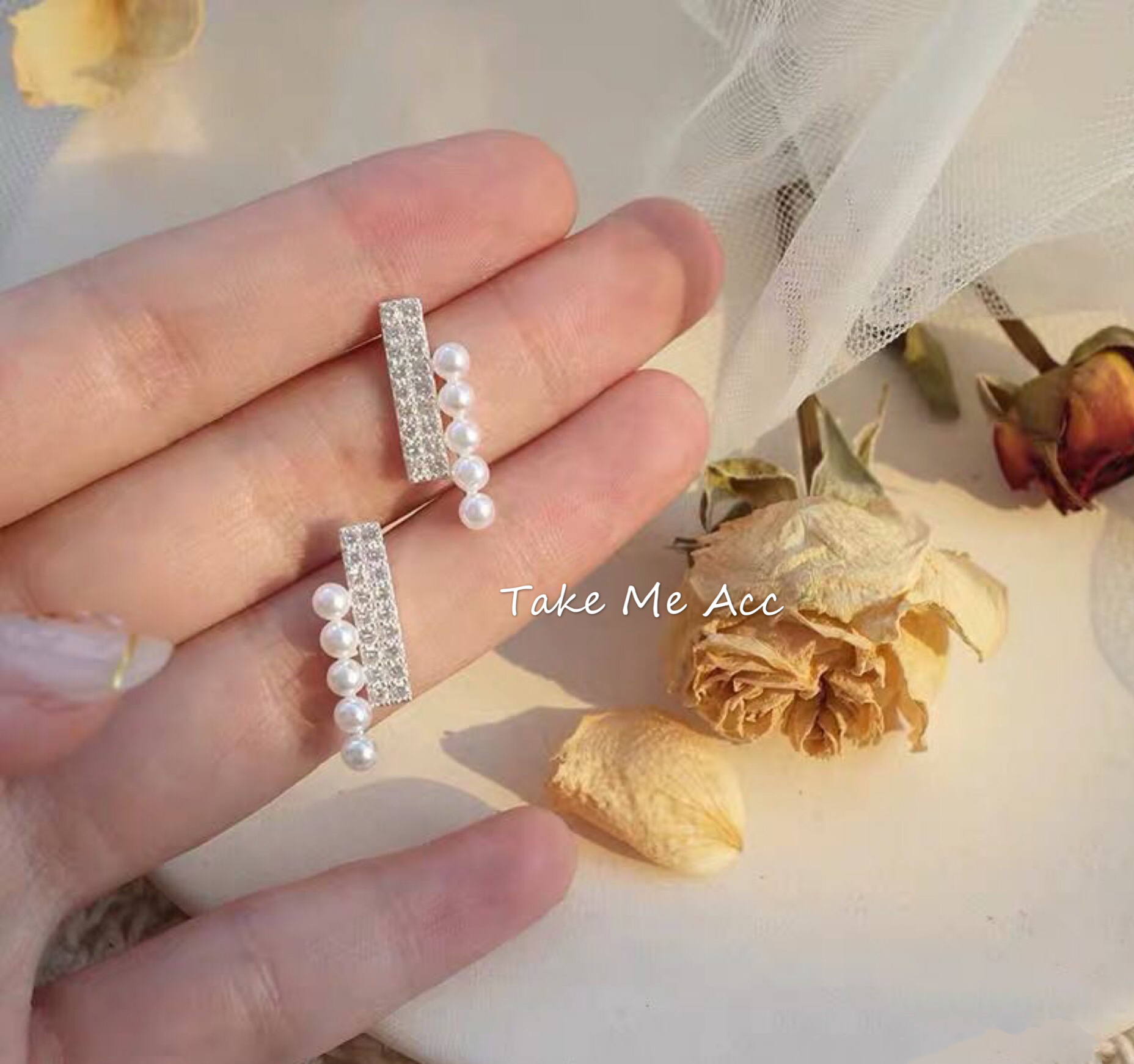 暮日序曲 │ 純銀針耳環