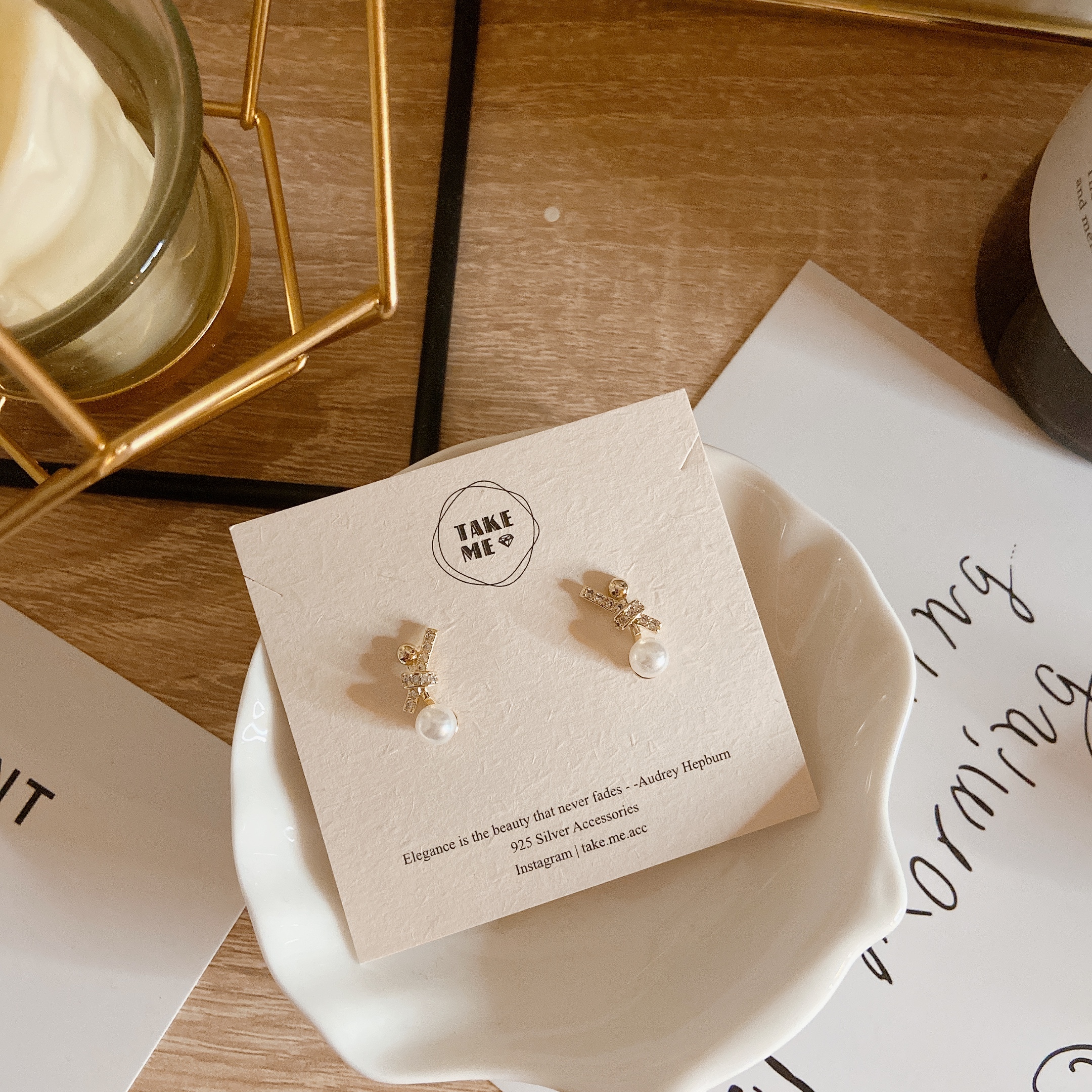 約定 │ 純銀針耳環