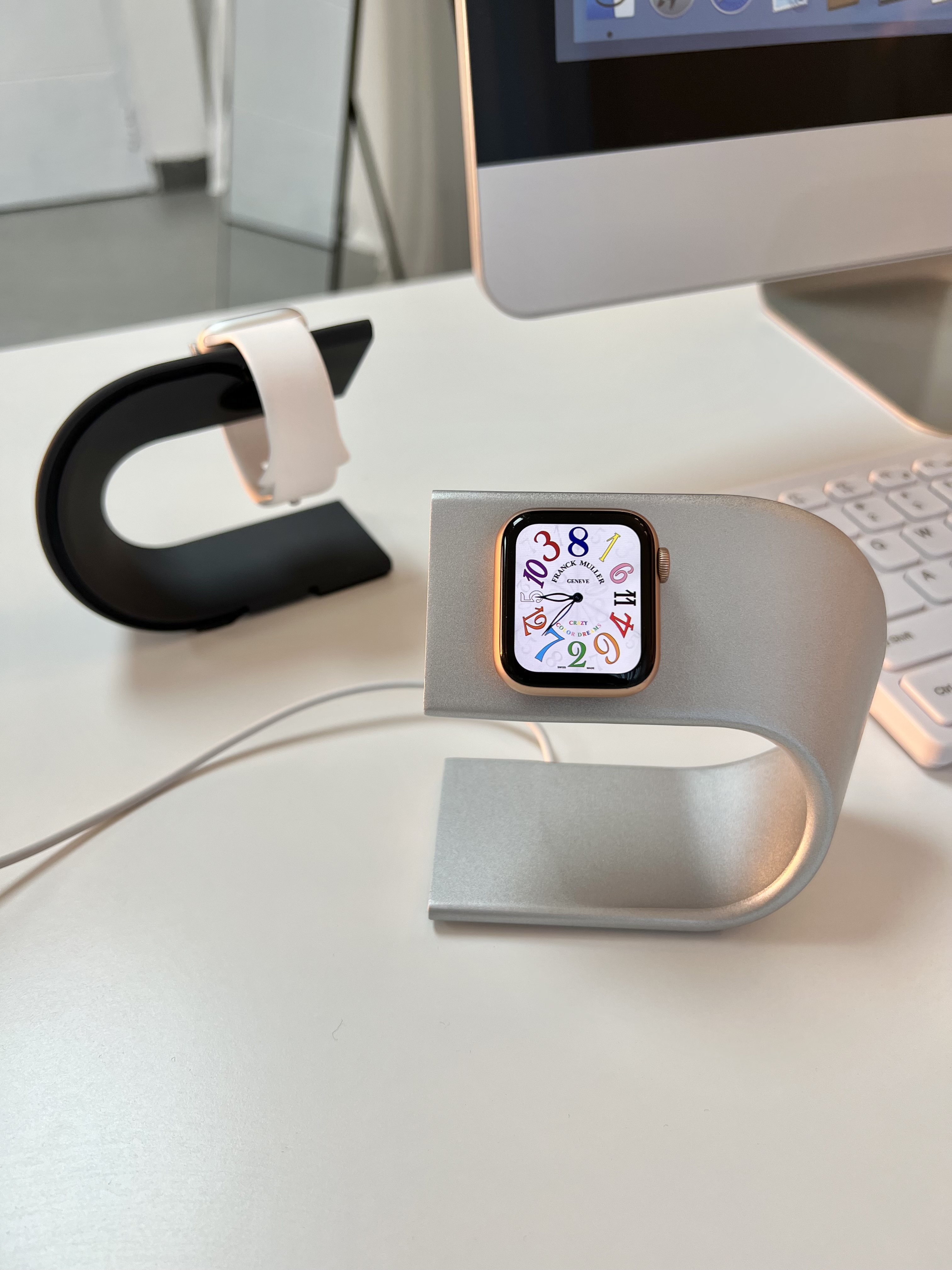 【ＡＨ910】Apple Watch簡約不銹鋼支架