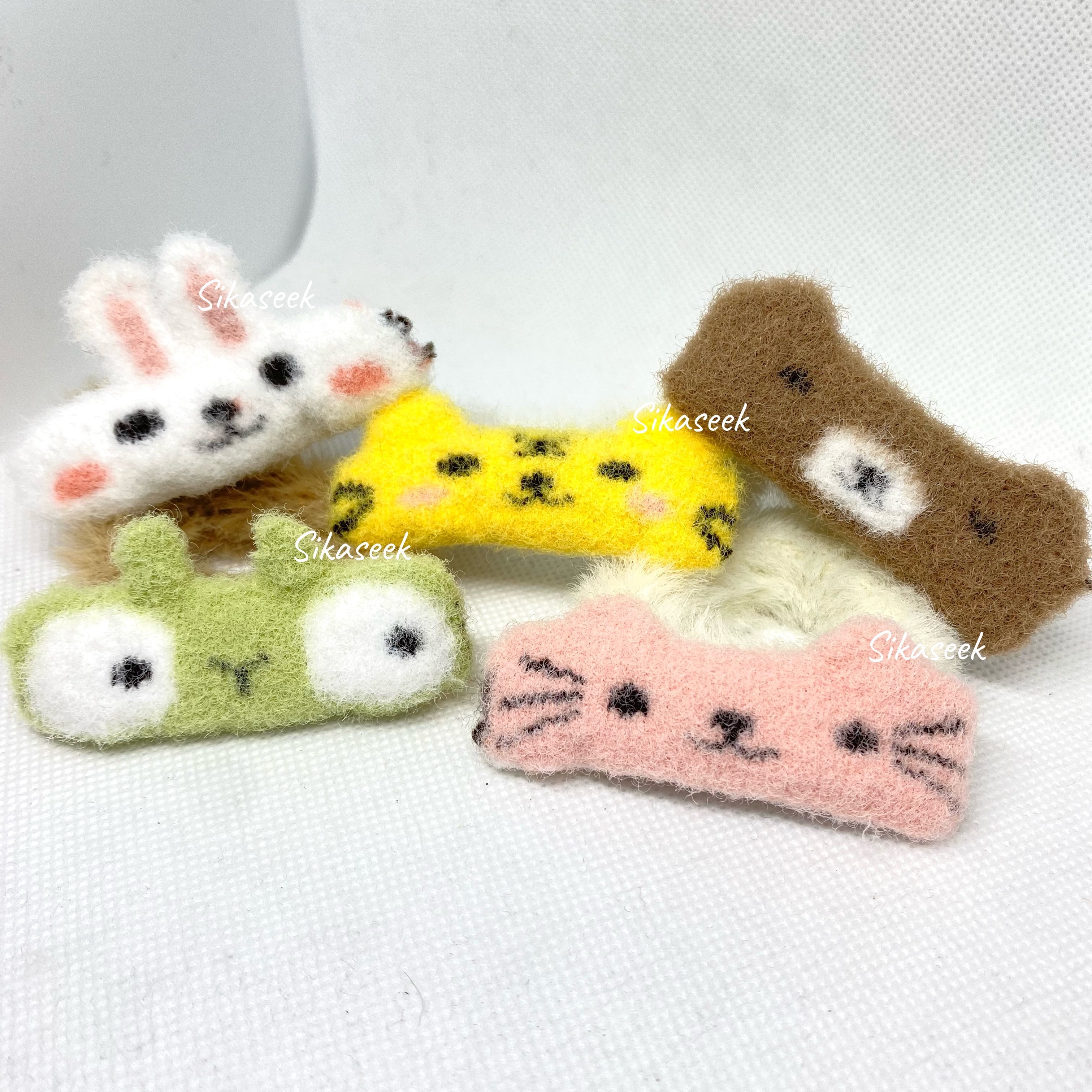 羊毛氈動物款像筋圈  5款選