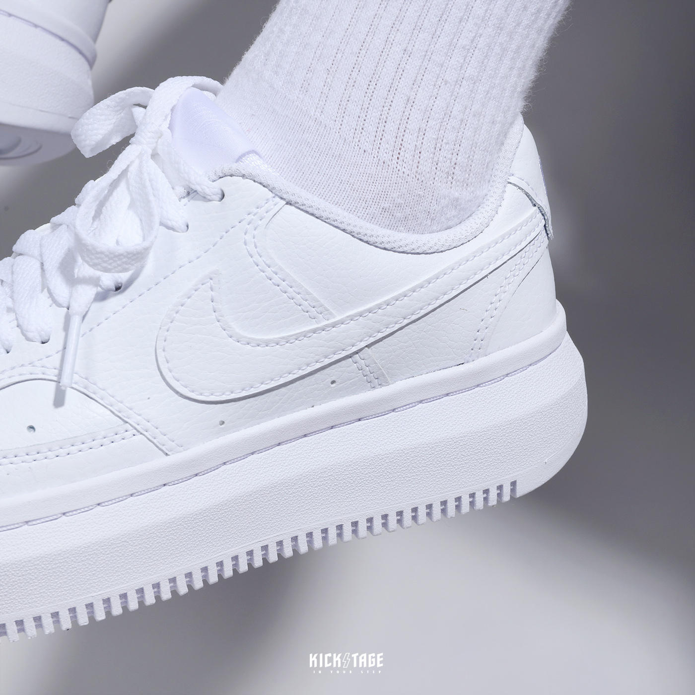 **特價商品售出不退換**女鞋 NIKE W COURT VISION ALTA 牛奶雪糕 全白 雲朵 增高鞋 休閒鞋【DM0113-100】25SALE