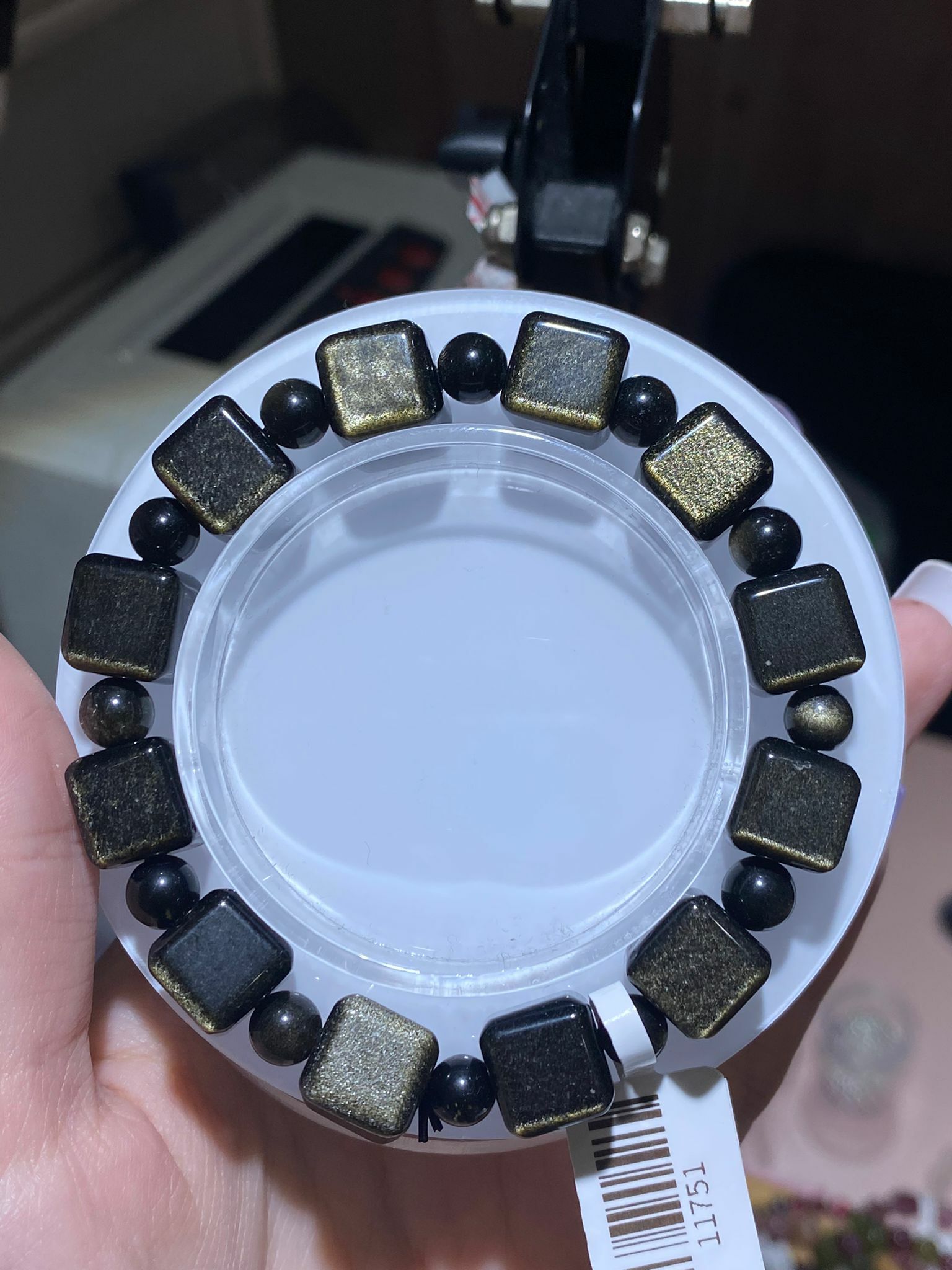 特惠金曜石方粒手串