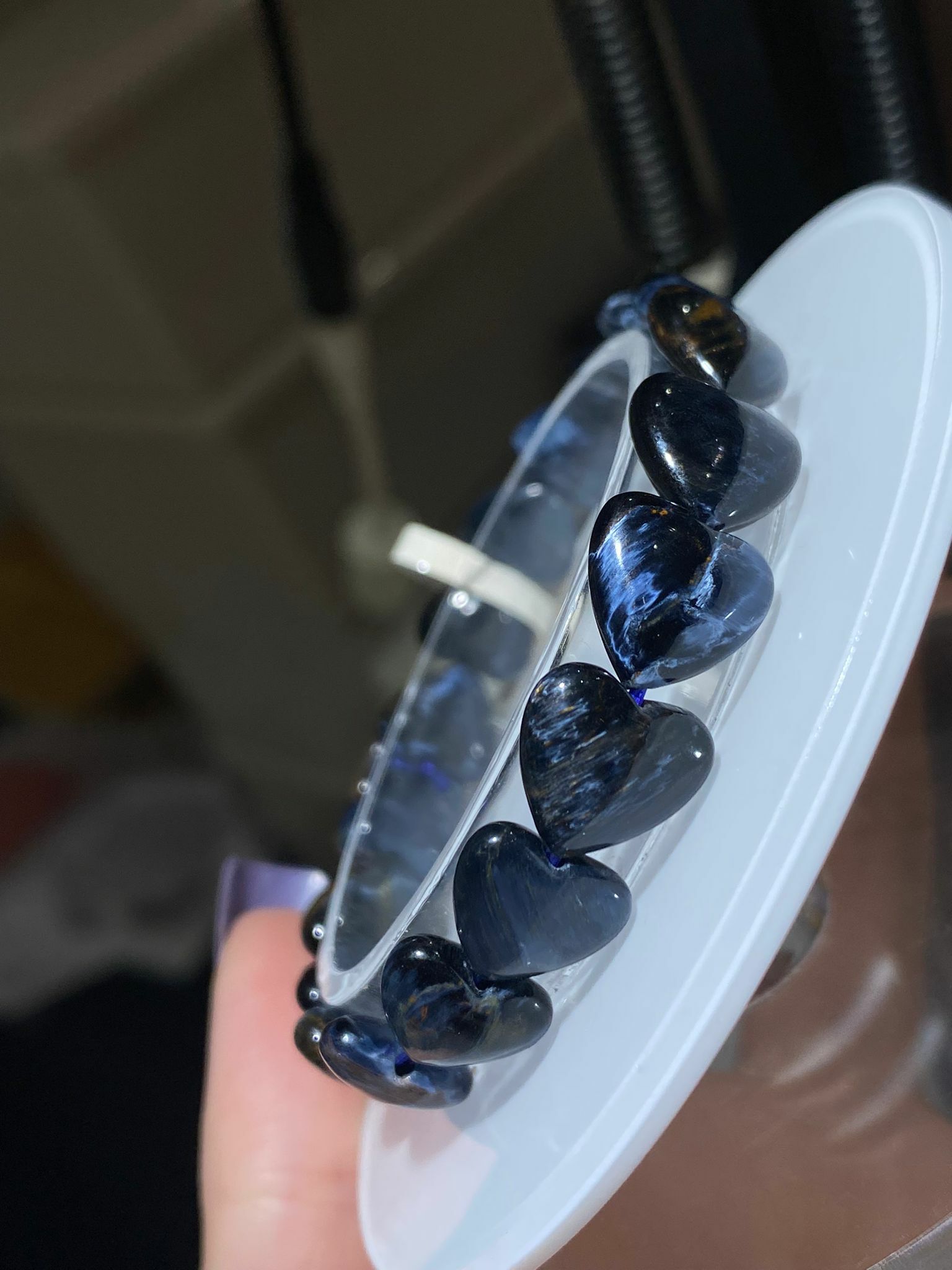 10.2-10.7mm全藍彼得石心心(獨家)