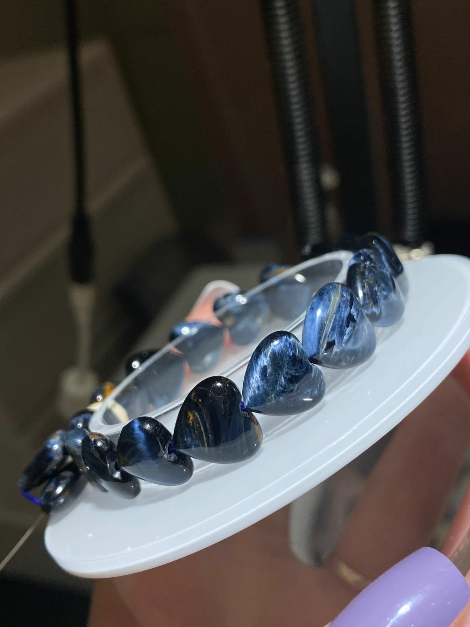 11.3-12mm 全藍彼得石心心(獨家)