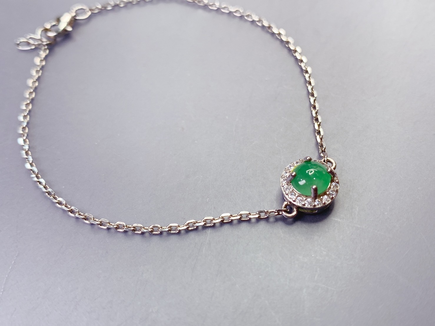 唯一｜翡翠銀製手鍊