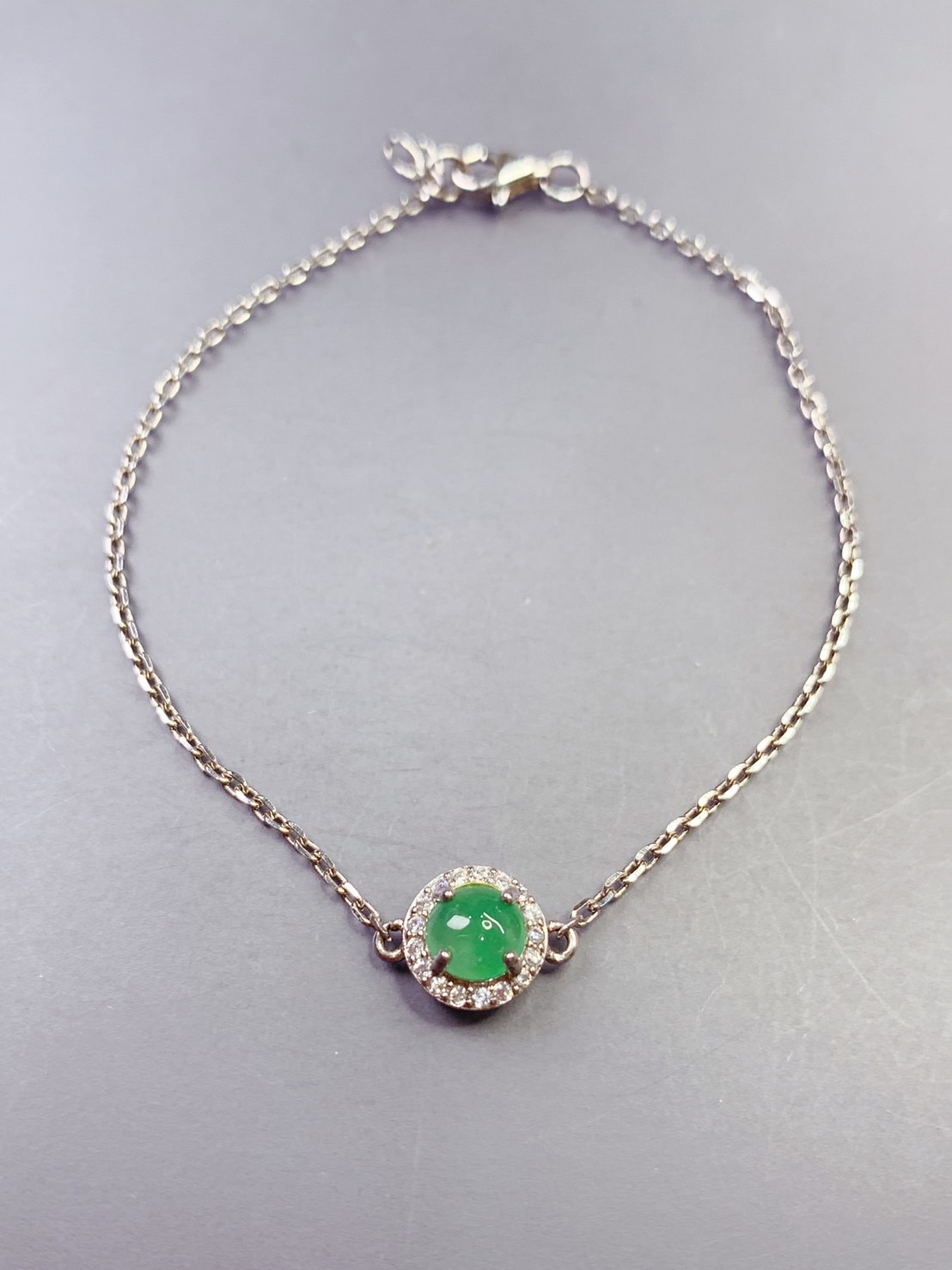 唯一｜翡翠銀製手鍊