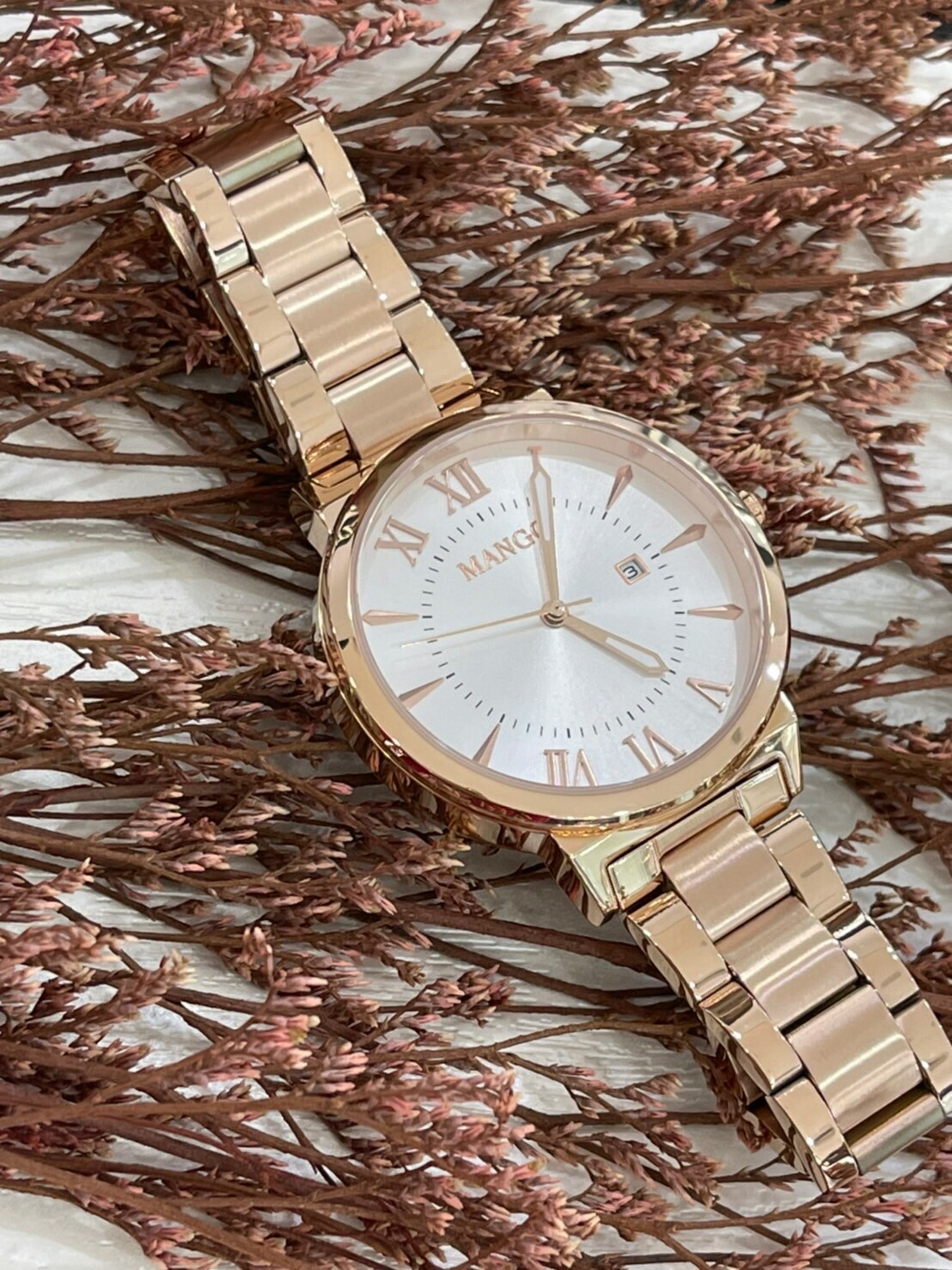 【MANGO】簡約羅馬時刻腕錶 MA6771L-80R-H 37mm 現代鐘錶