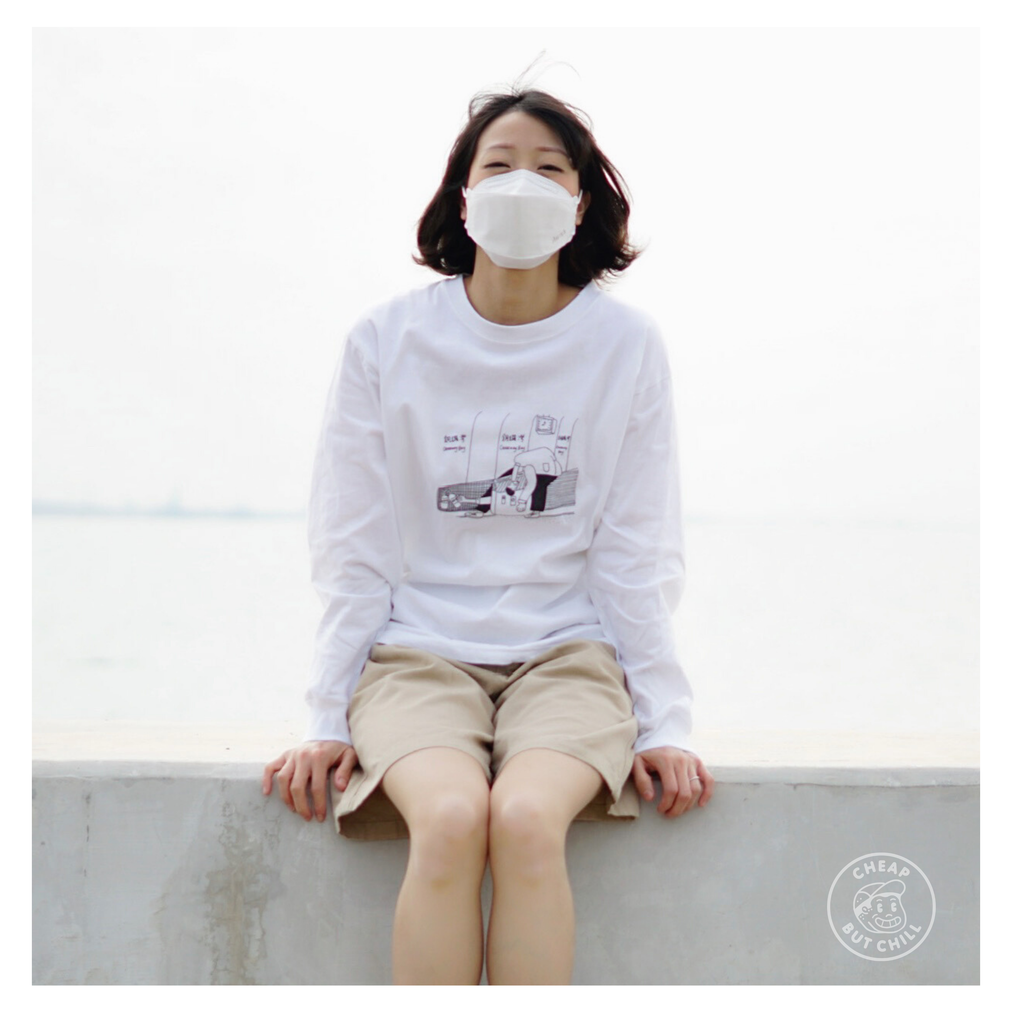 SOLD OUT - 聯乘設計!! ✦ CheapbutChill X mtrsleepers X Moving Drawing CWB Tee