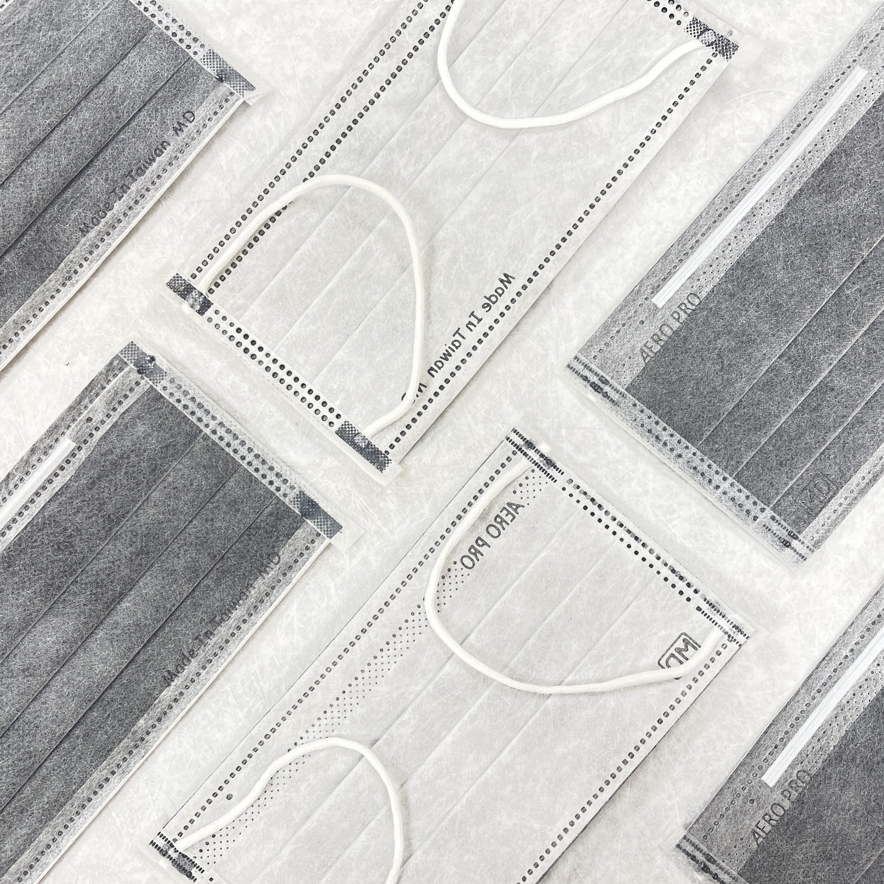 AERO PRO 活性碳系列 - 平面醫用活性碳口罩 (單片包; 50片/盒)