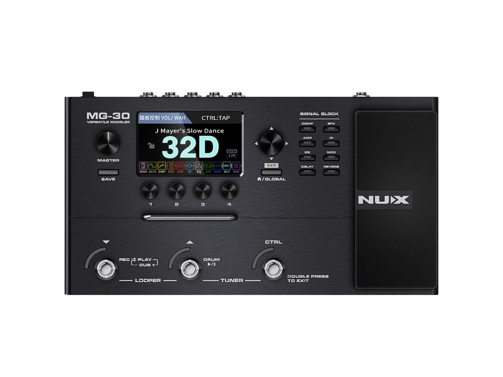 NUX MG-30 吉他綜合效果器 贈原廠變壓器 內建IR Loop 節奏鼓機