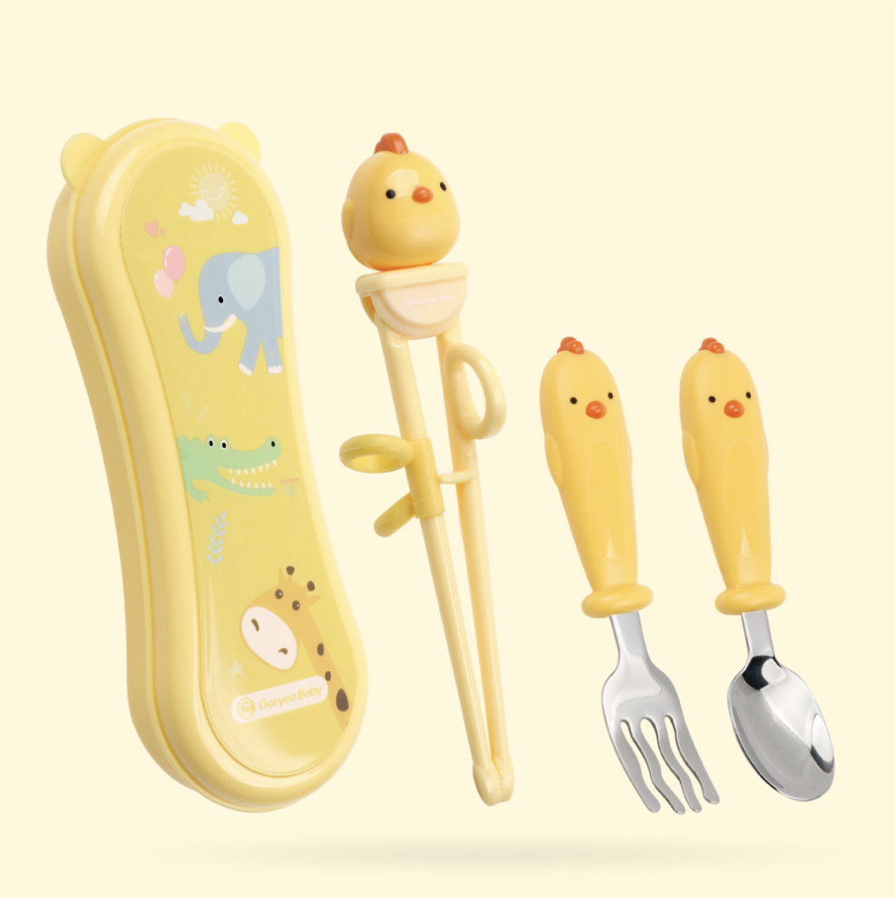 咕咕雞學習筷匙組(兩色)