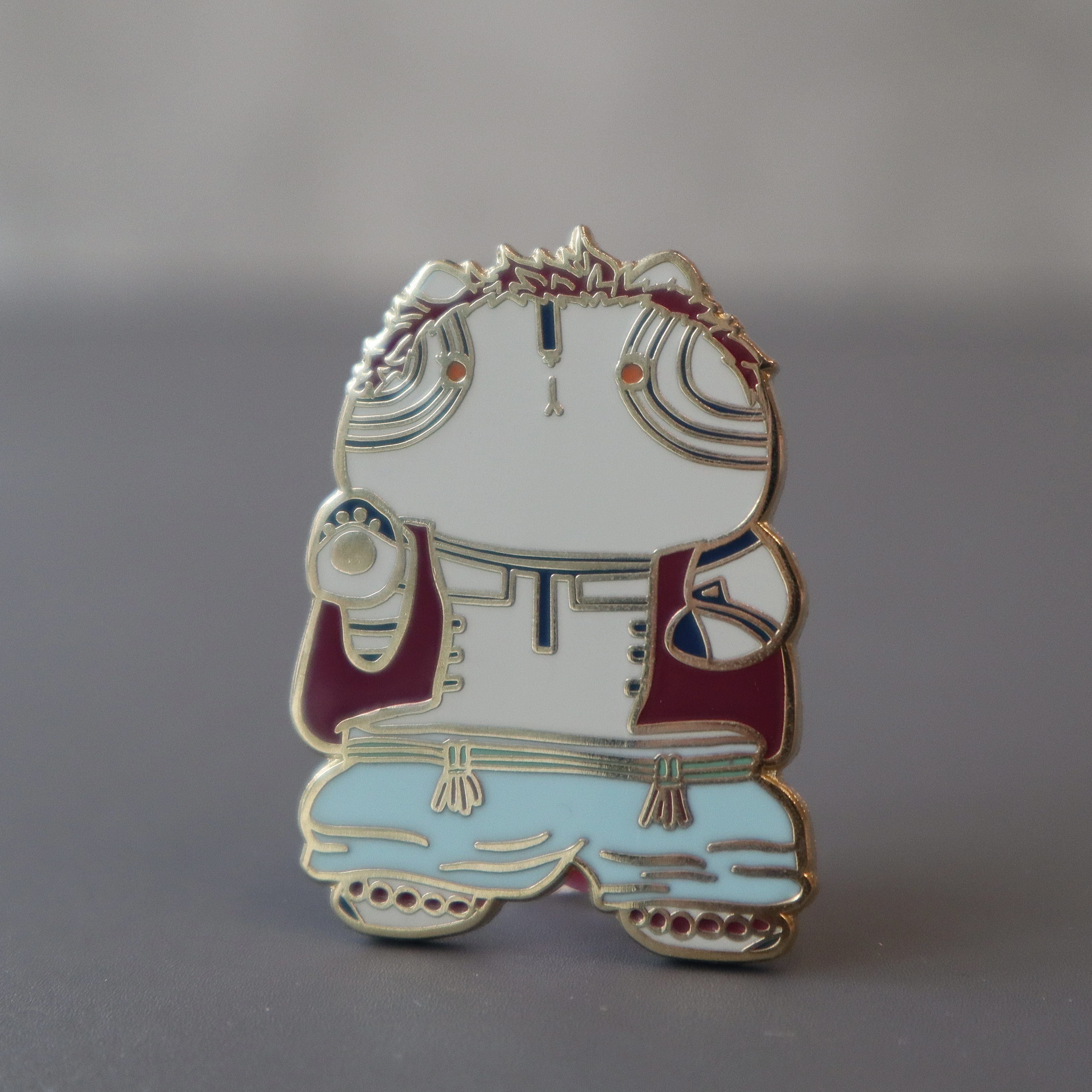 Akaza (Kimetsu no Yaiba) Cat Enamel Pin