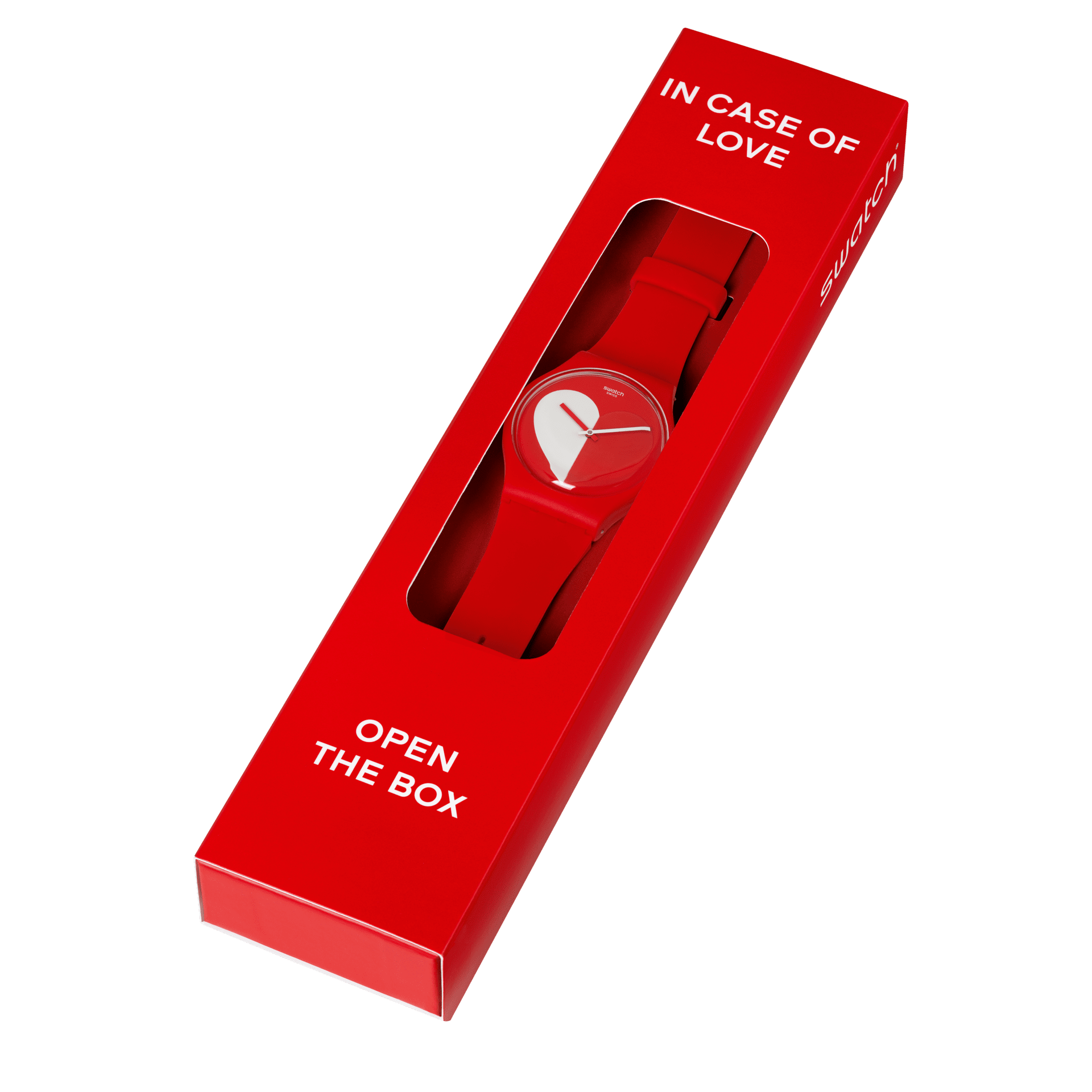 【Swatch】NEW GENT 情人節系列 SO29Z112 紅 41mm 現代鐘錶