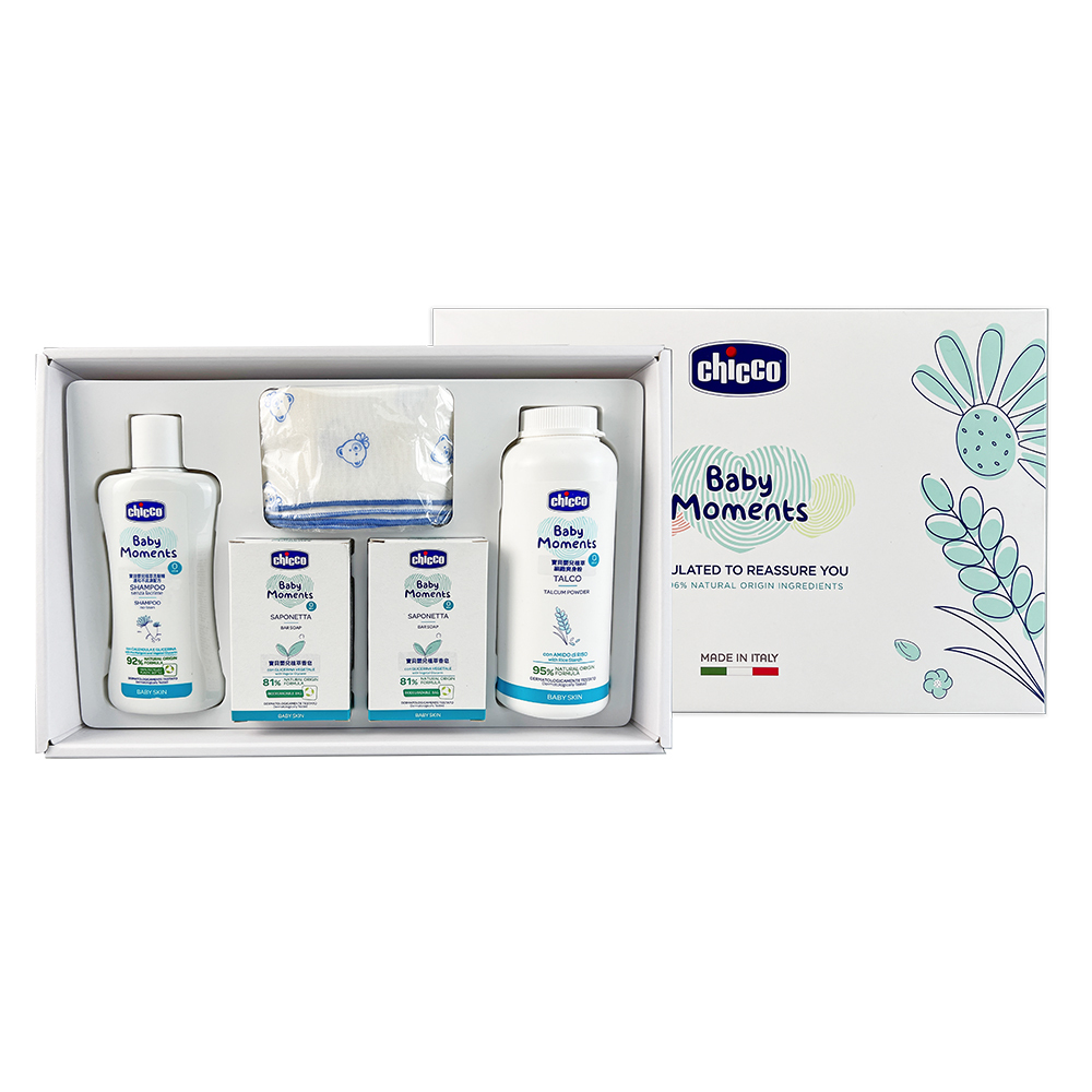 寶貝嬰兒植萃沐浴澎澎質感禮盒