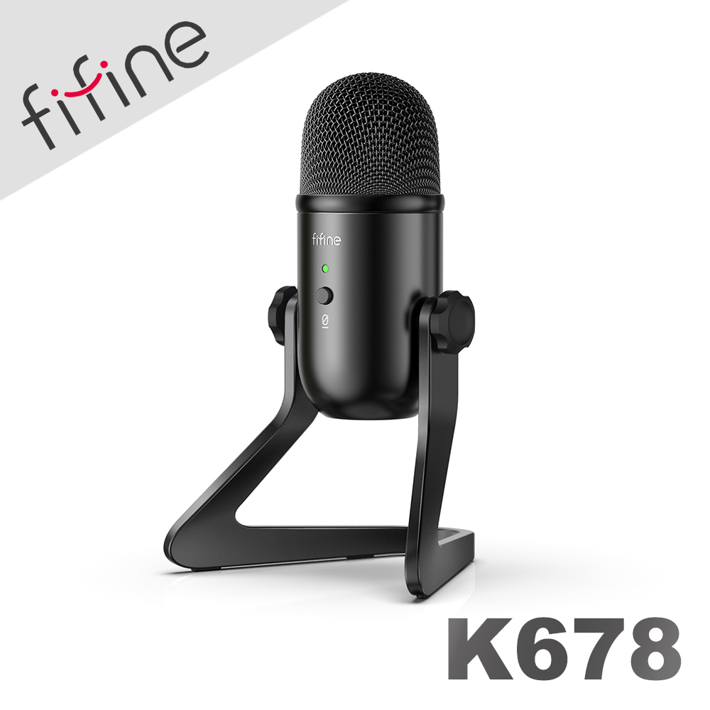 FIFINE K678 USB心型指向電容式麥克風