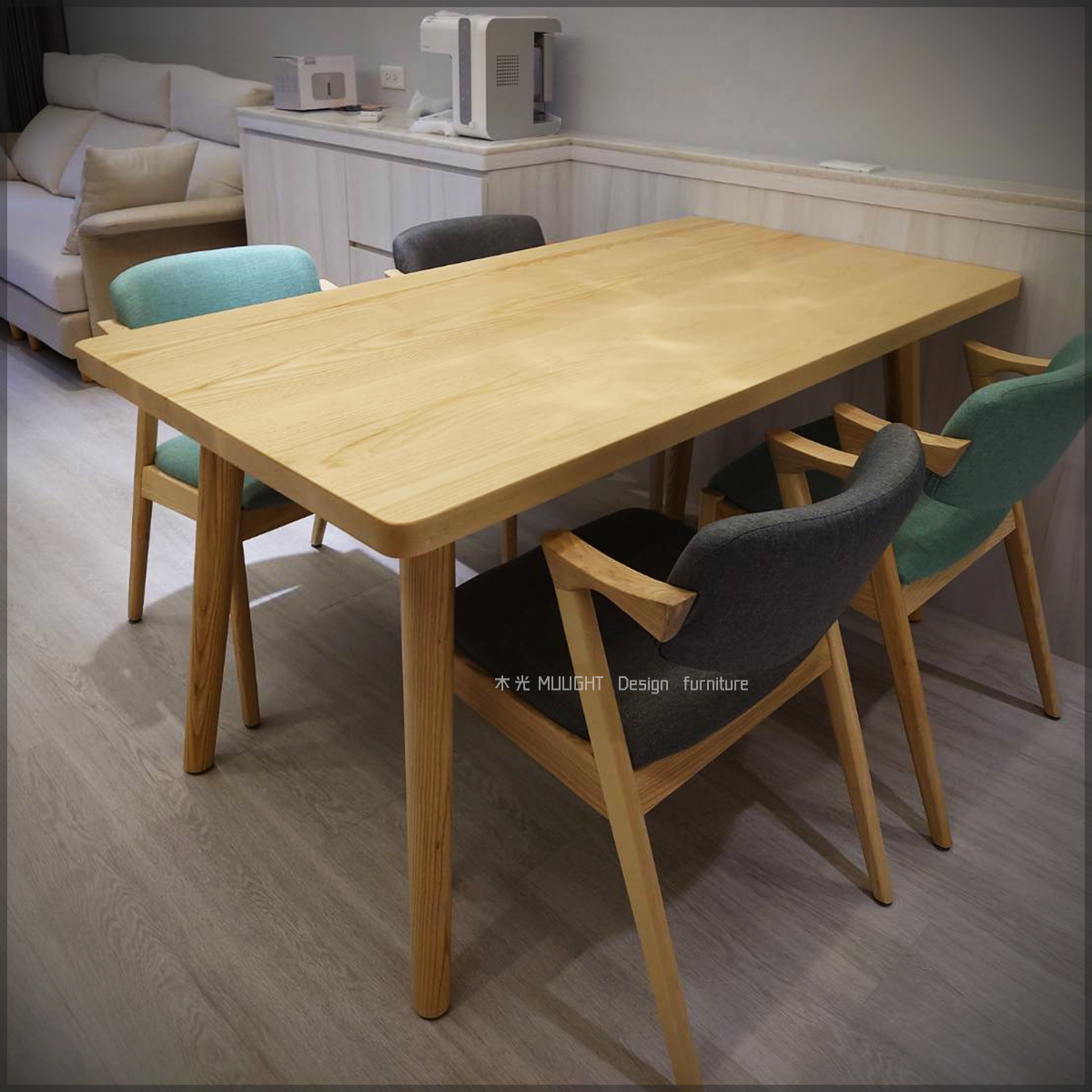 Finn北歐梣木全實木餐桌|可訂製