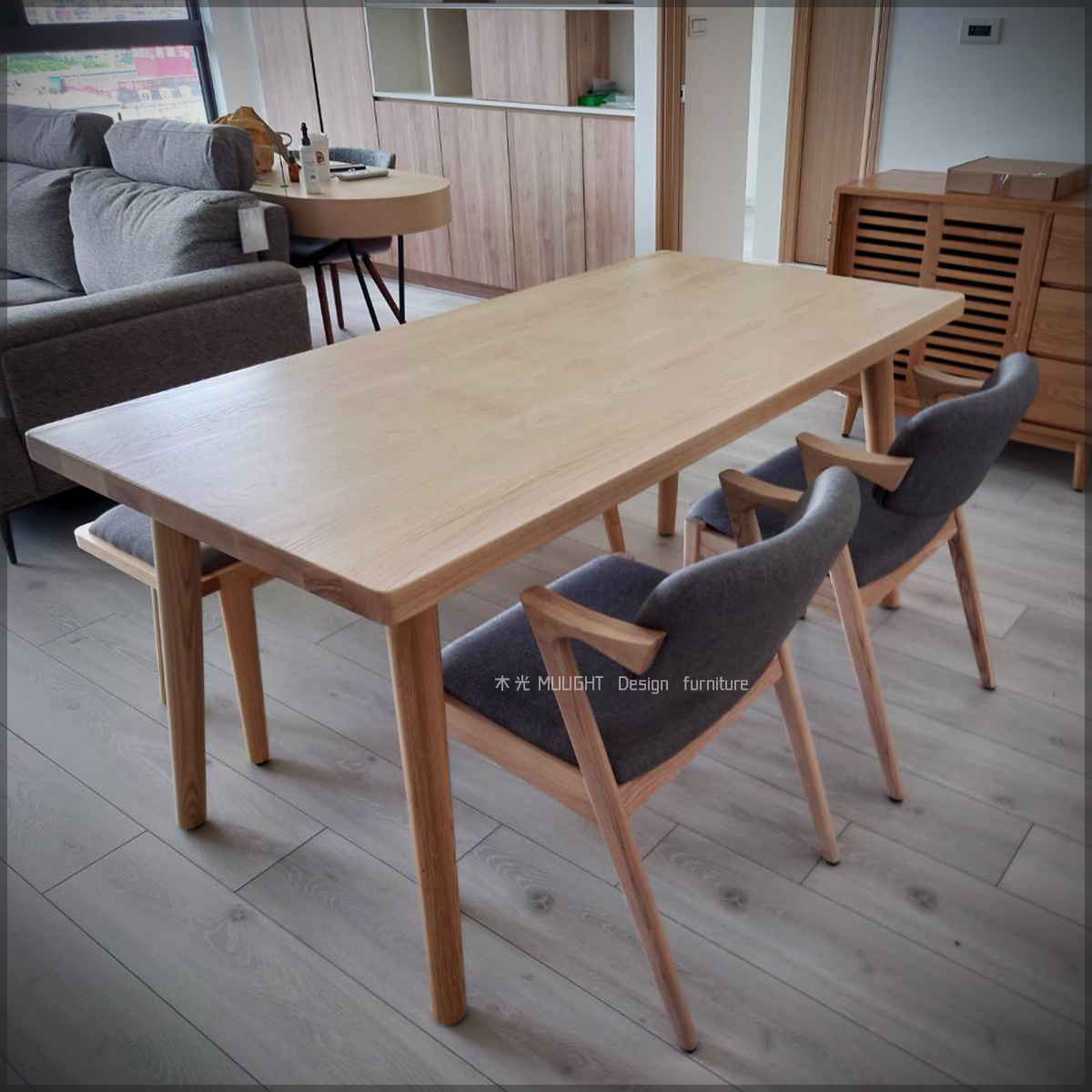 Finn北歐梣木全實木餐桌|可訂製