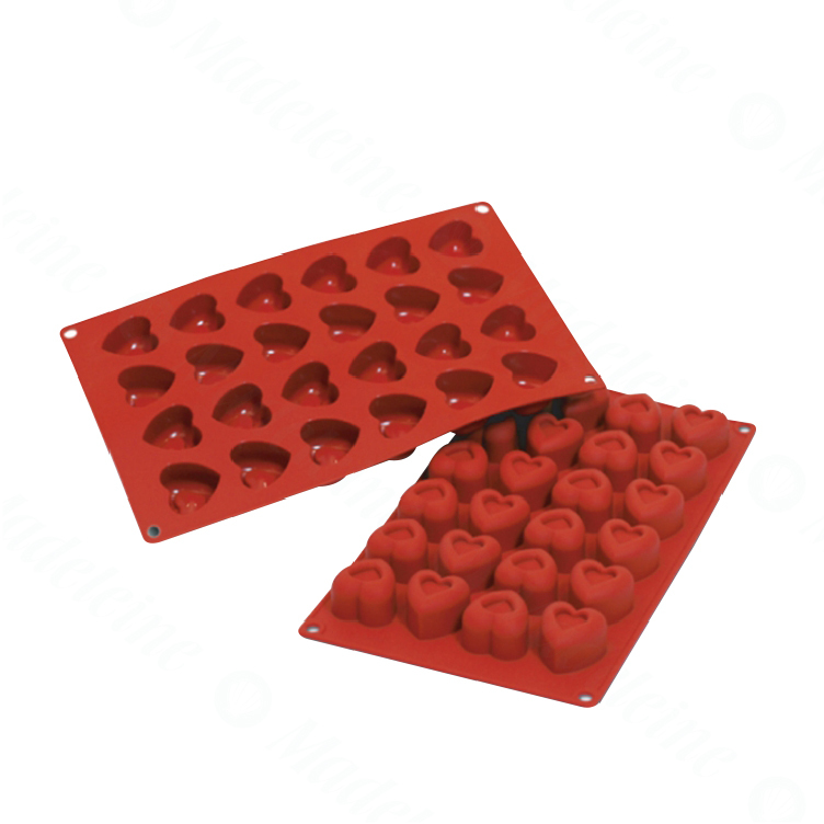 [ Silikomart烘焙模具 ] 24連空心心型矽膠模