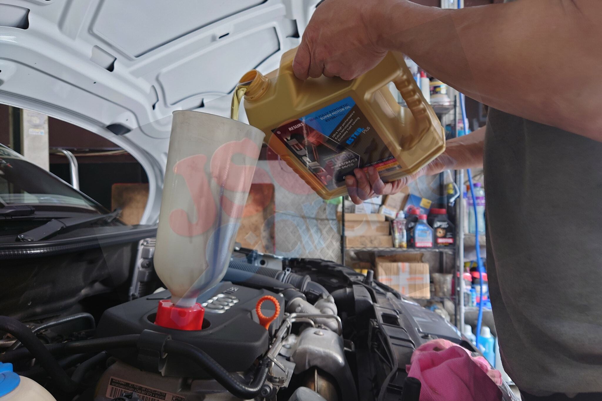 audi 奧迪 a1 jsc starex garage super nano 引擎修復 換油套餐 engine restore service package super ester plus 偈油 機油 5W30