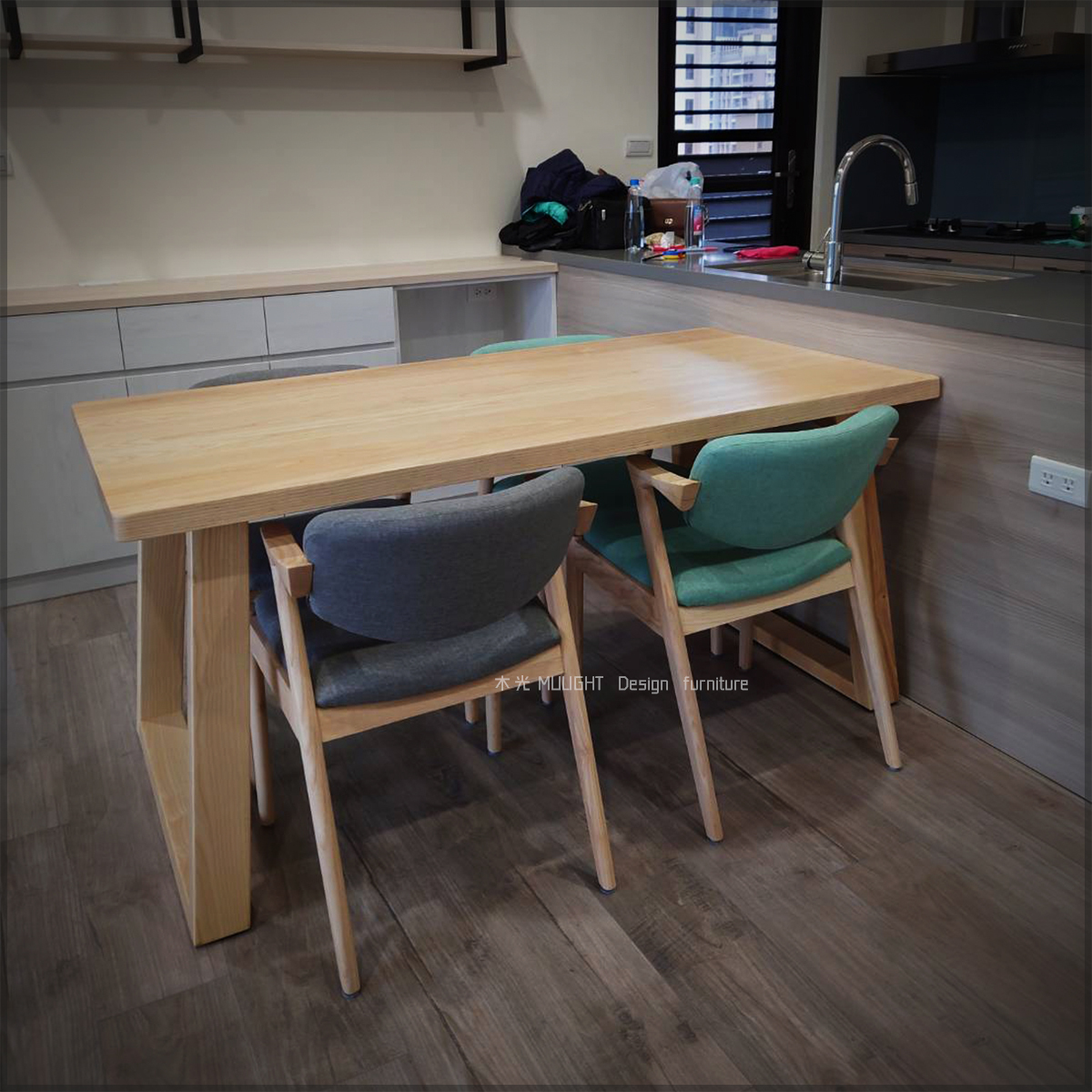 Grace-北歐斜腳全實木桌|可訂製