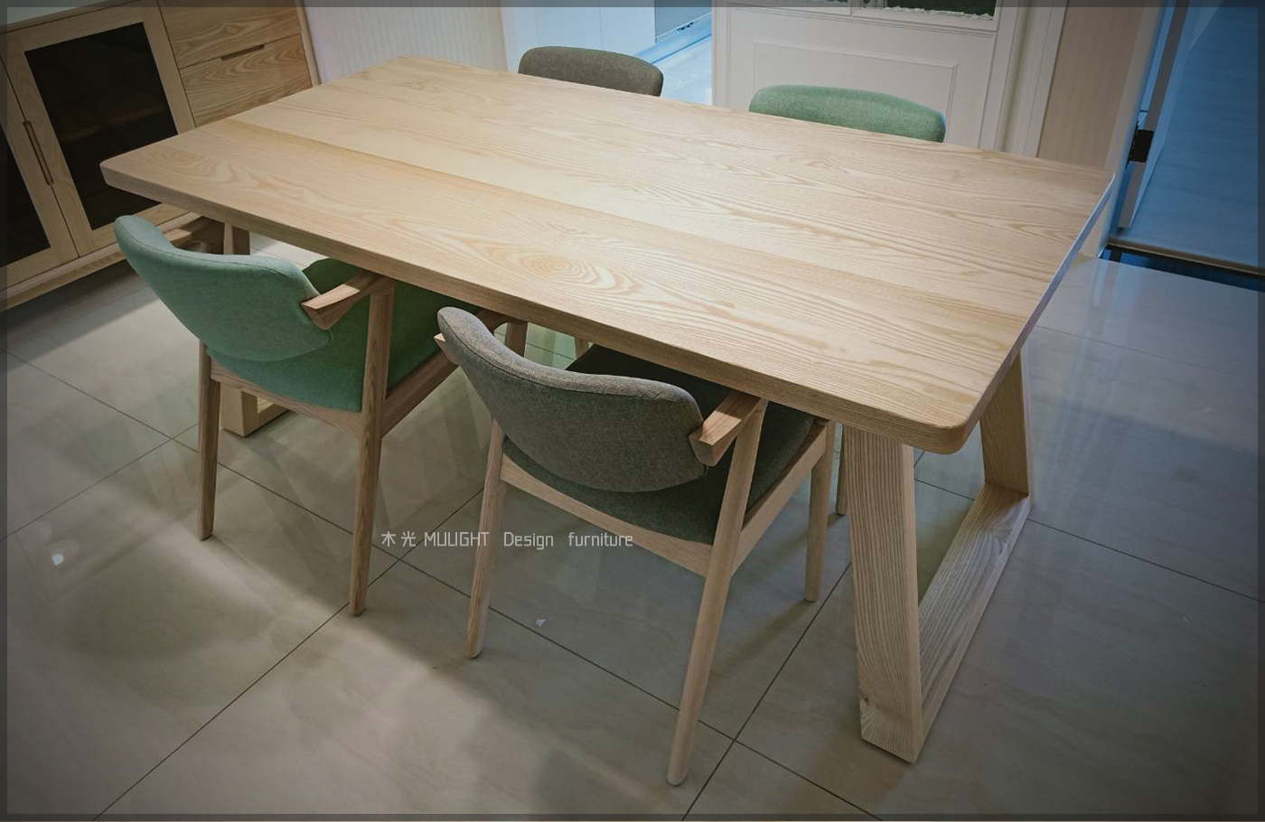 Grace-北歐斜腳全實木桌|可訂製