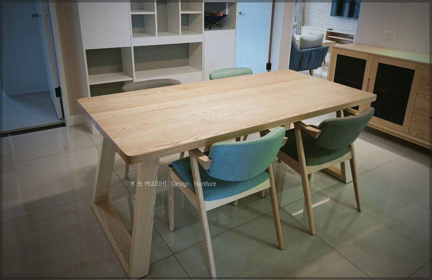 Grace-北歐斜腳全實木桌|可訂製