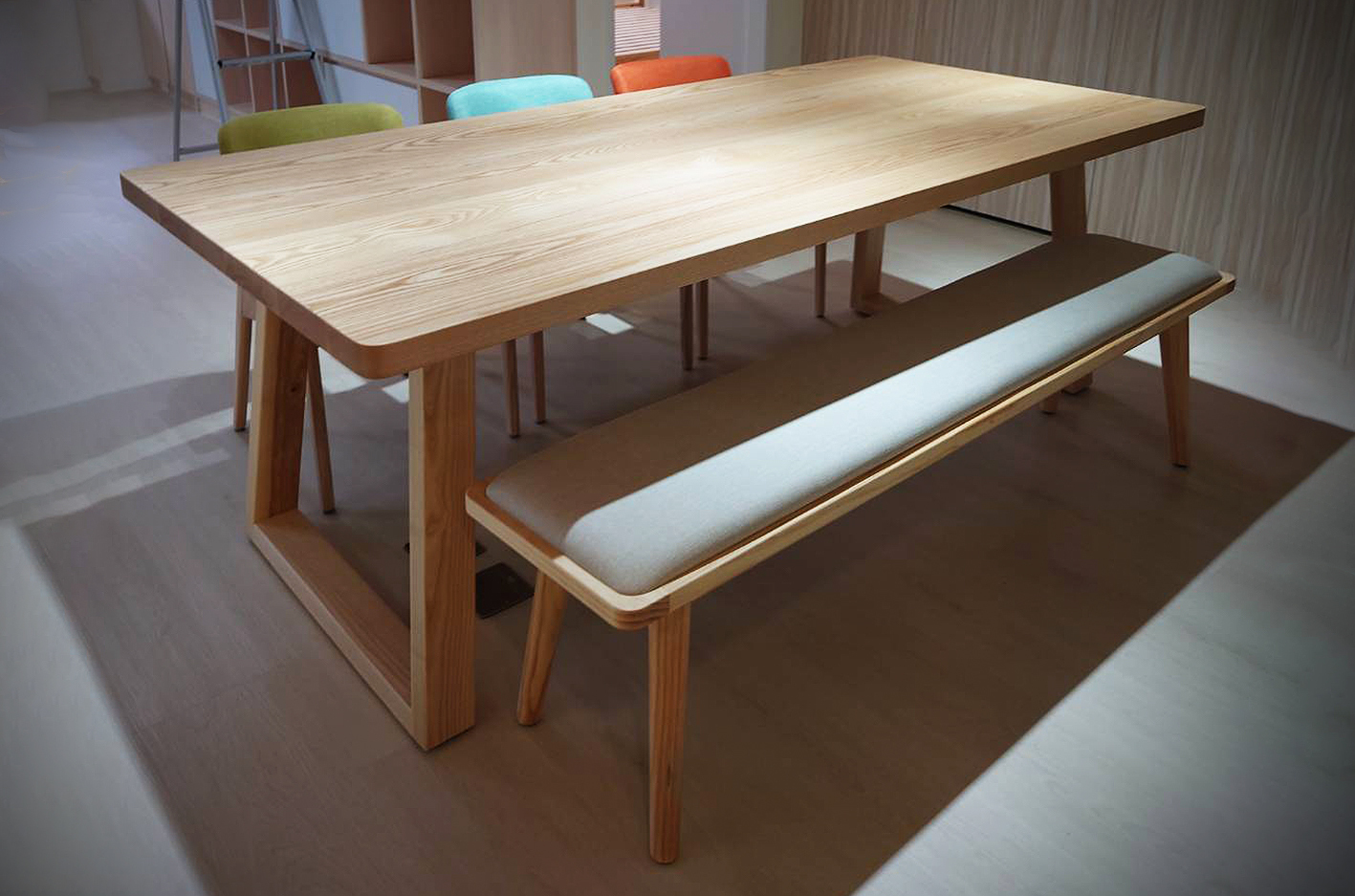 Grace-北歐斜腳全實木桌|可訂製