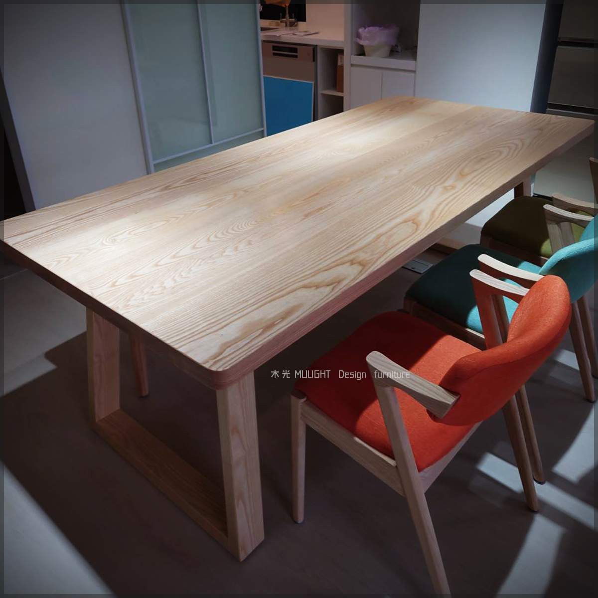 Grace-北歐斜腳全實木桌|可訂製