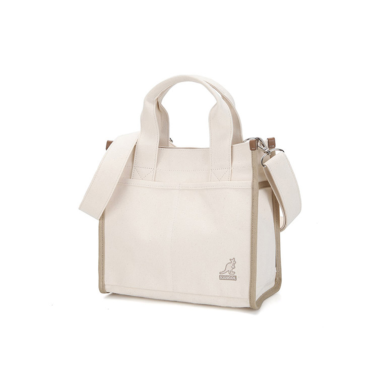 <韓國代購> KANGOL SALLY CANVAS TWO WAY TOTE BAG II