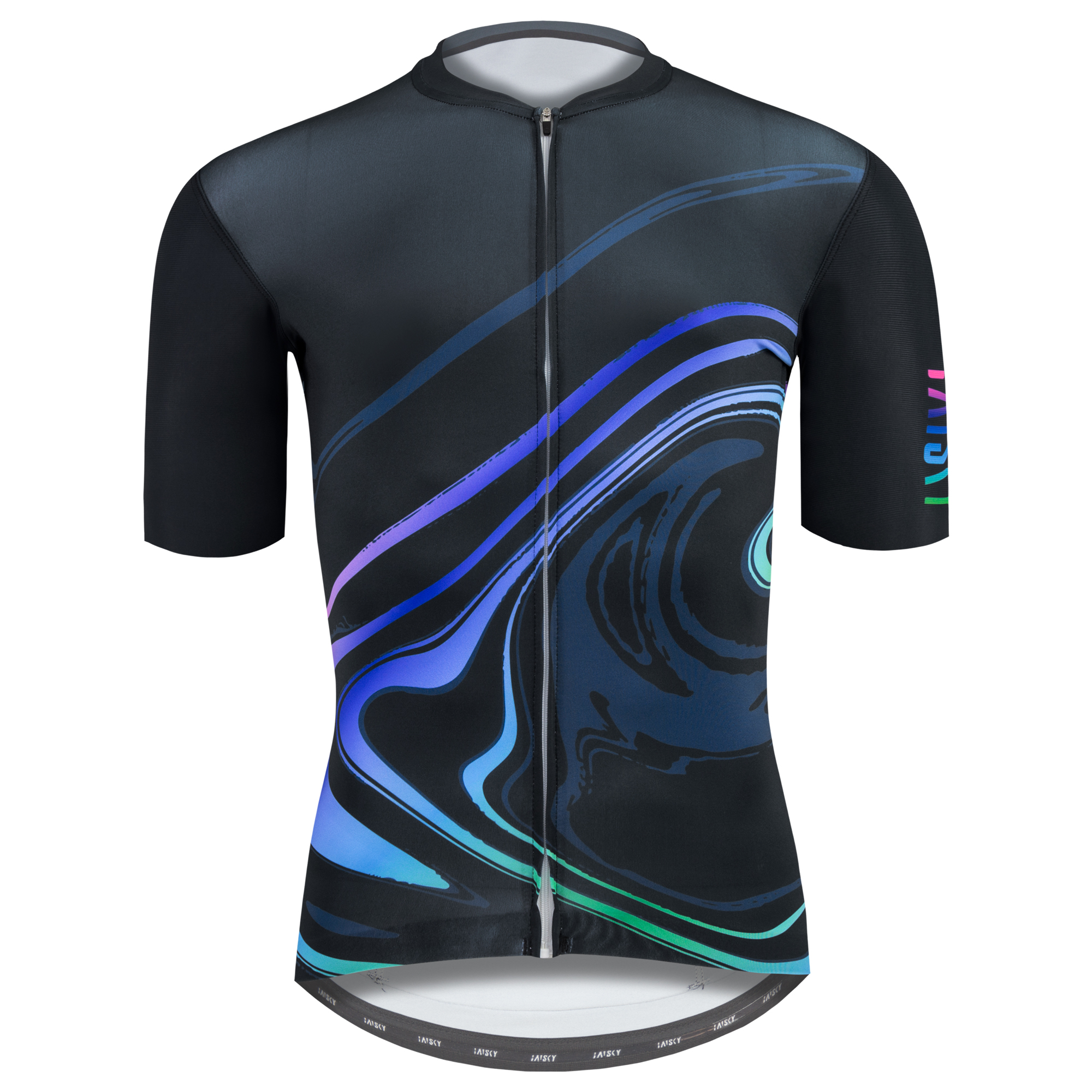 男款空力短車衣 鎏金 螢光藍