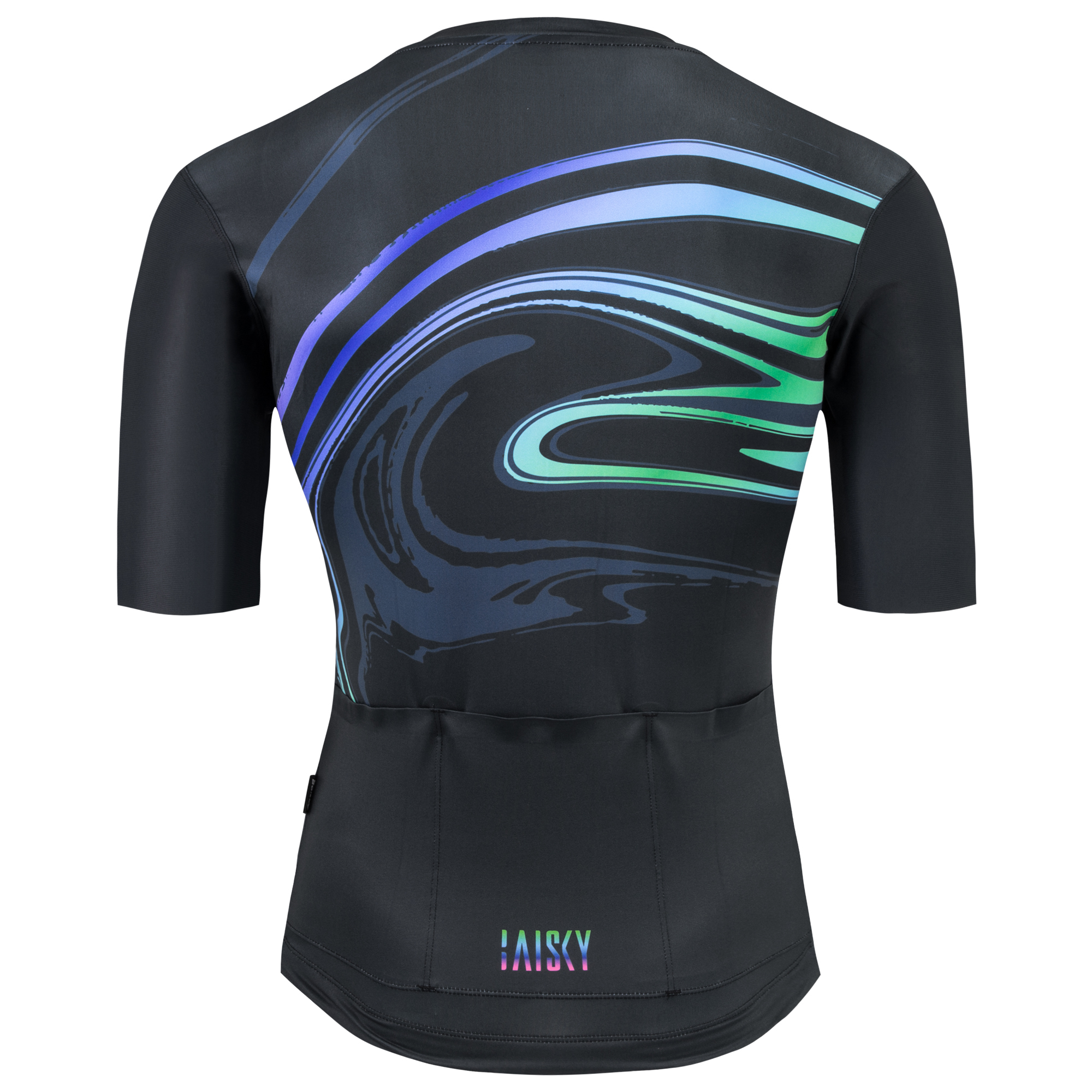 男款空力短車衣 鎏金 螢光藍