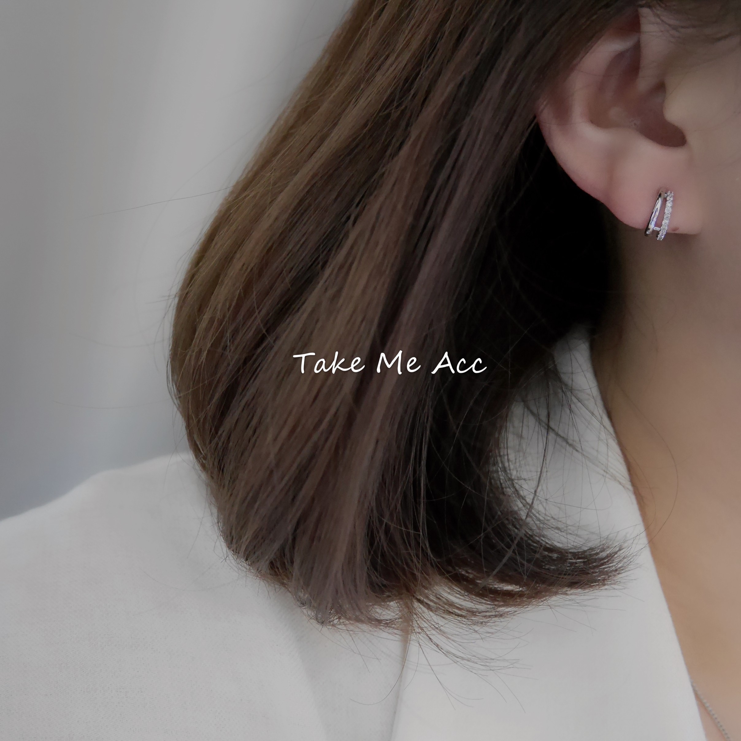 流星墜落的交會 │ 純銀針耳環