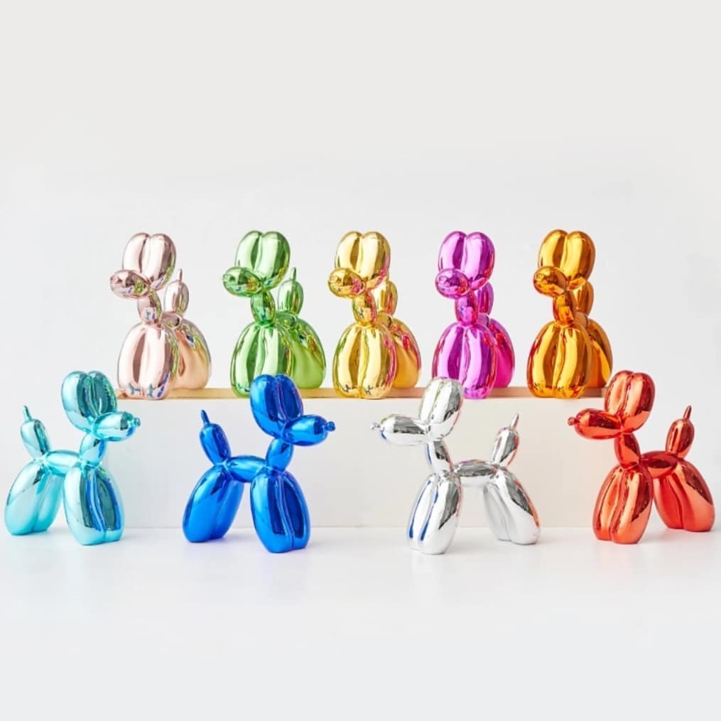 GREEN TREE PRODUCTS Mini Balloon Dog Doll Model Collection 9 Colors