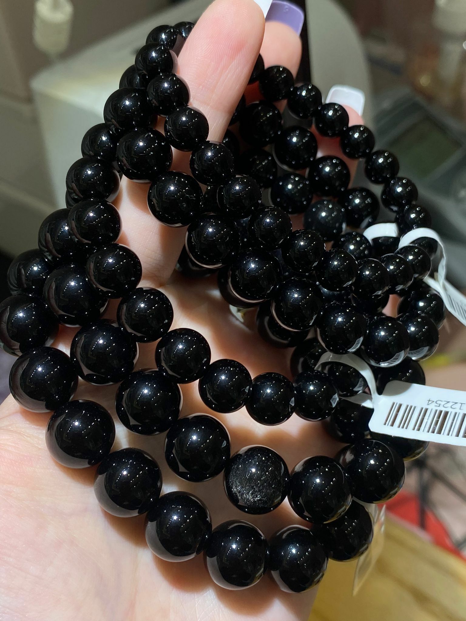 墨西哥黑隕石手串