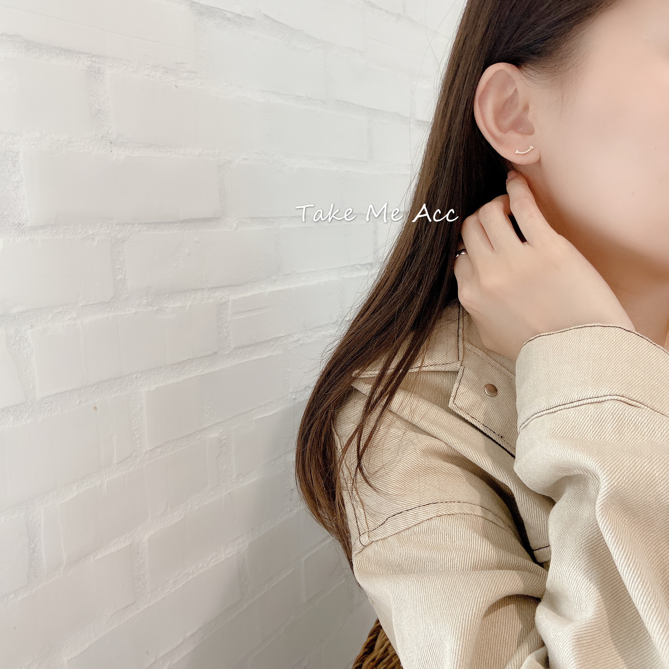 妳的微笑 │ 全純銀耳環