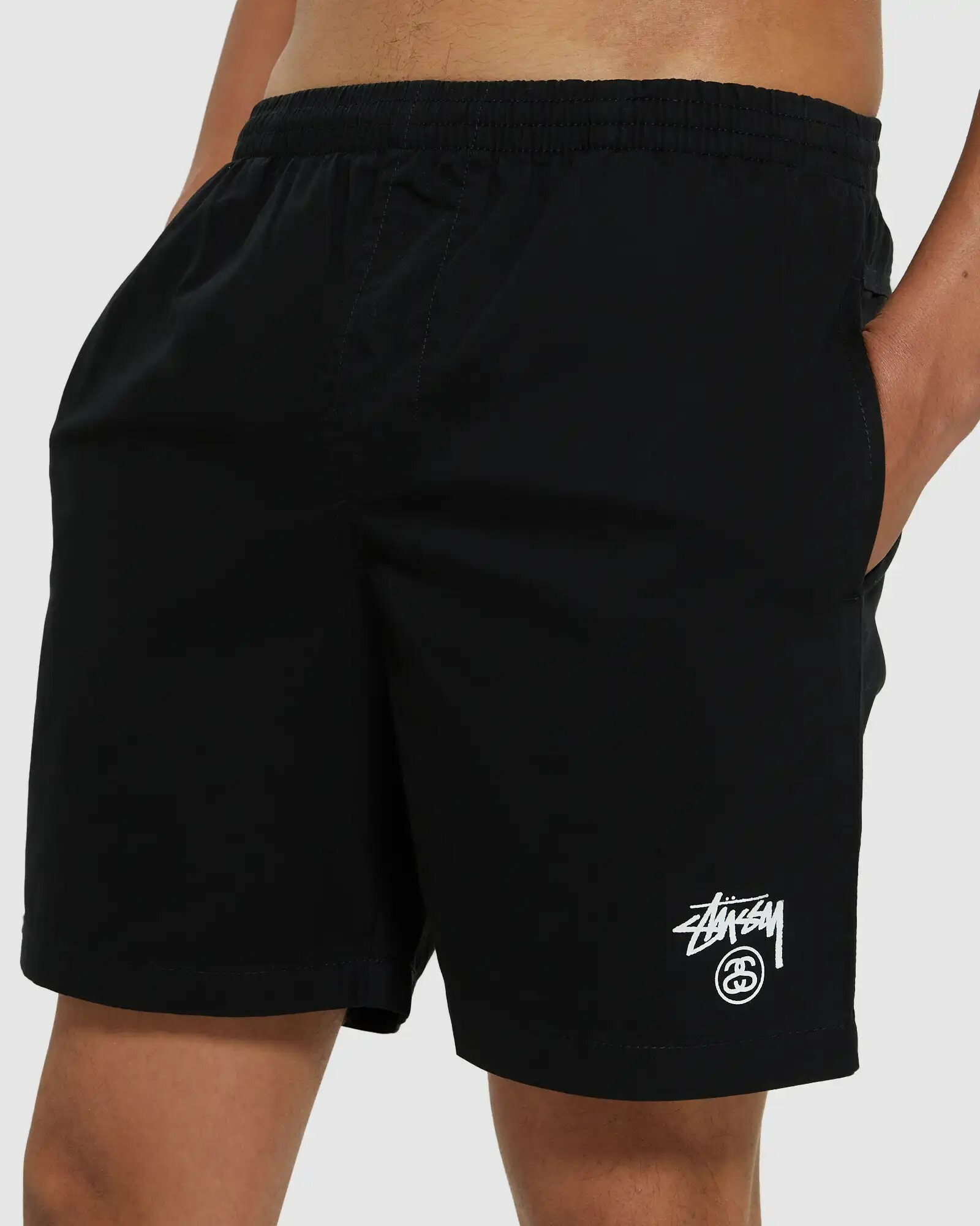 Stussy Basic Stock Beach Shorts Black