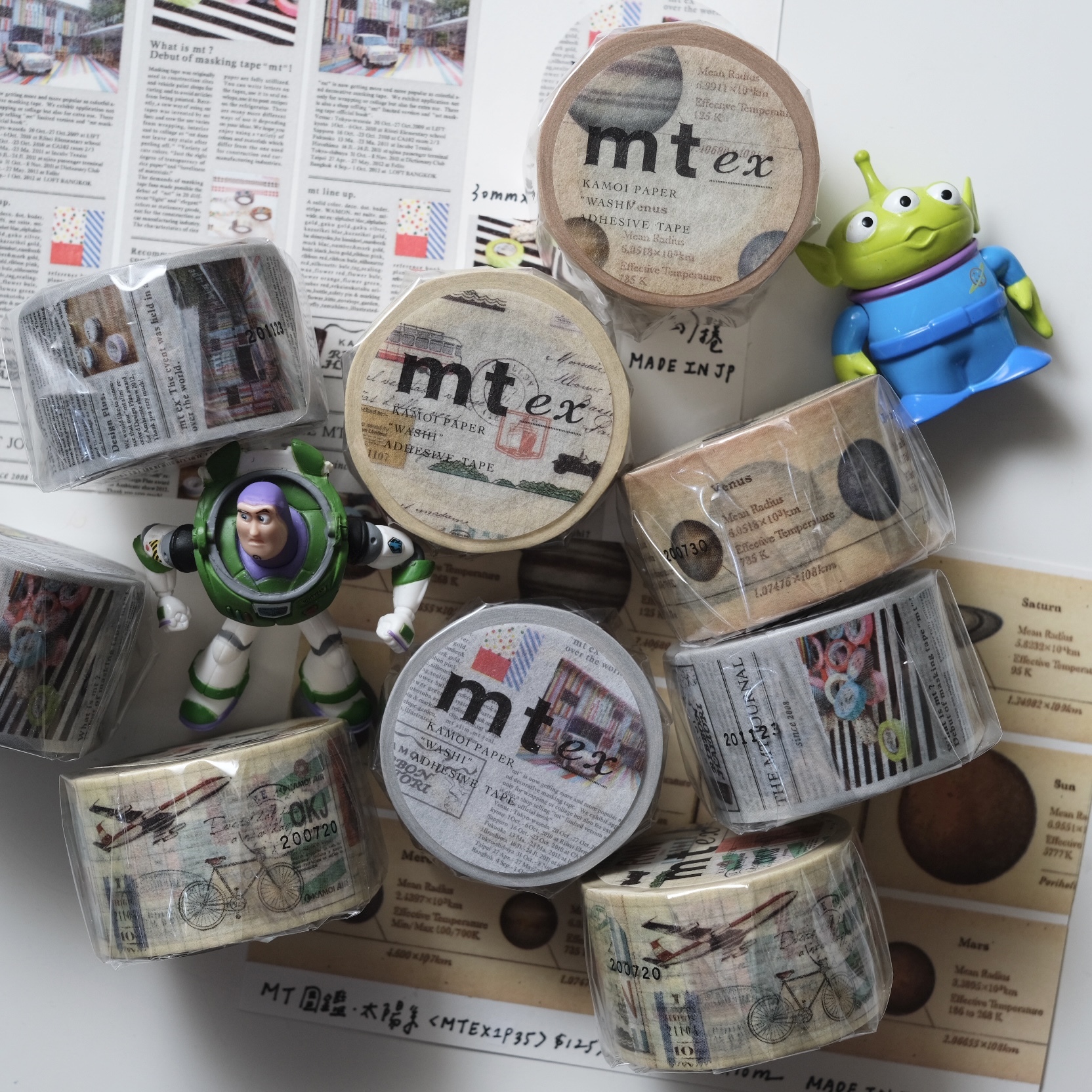 mt ex系列 圖鑑太陽系紙膠帶｜mt 日本