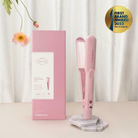 [ VODANA ] Twin Softbar Wide Flat Iron- #Milk Tea Rose
