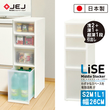 【日本 JEJ ASTAGE】Middle小物抽屜櫃 S2M1L1 (寬26cm)