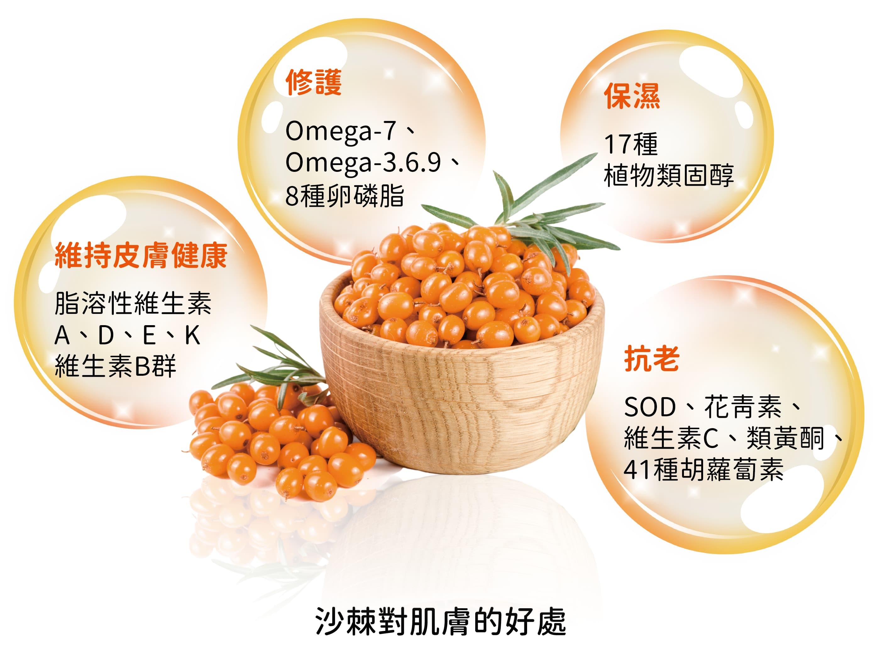 沙棘對肌膚的好處