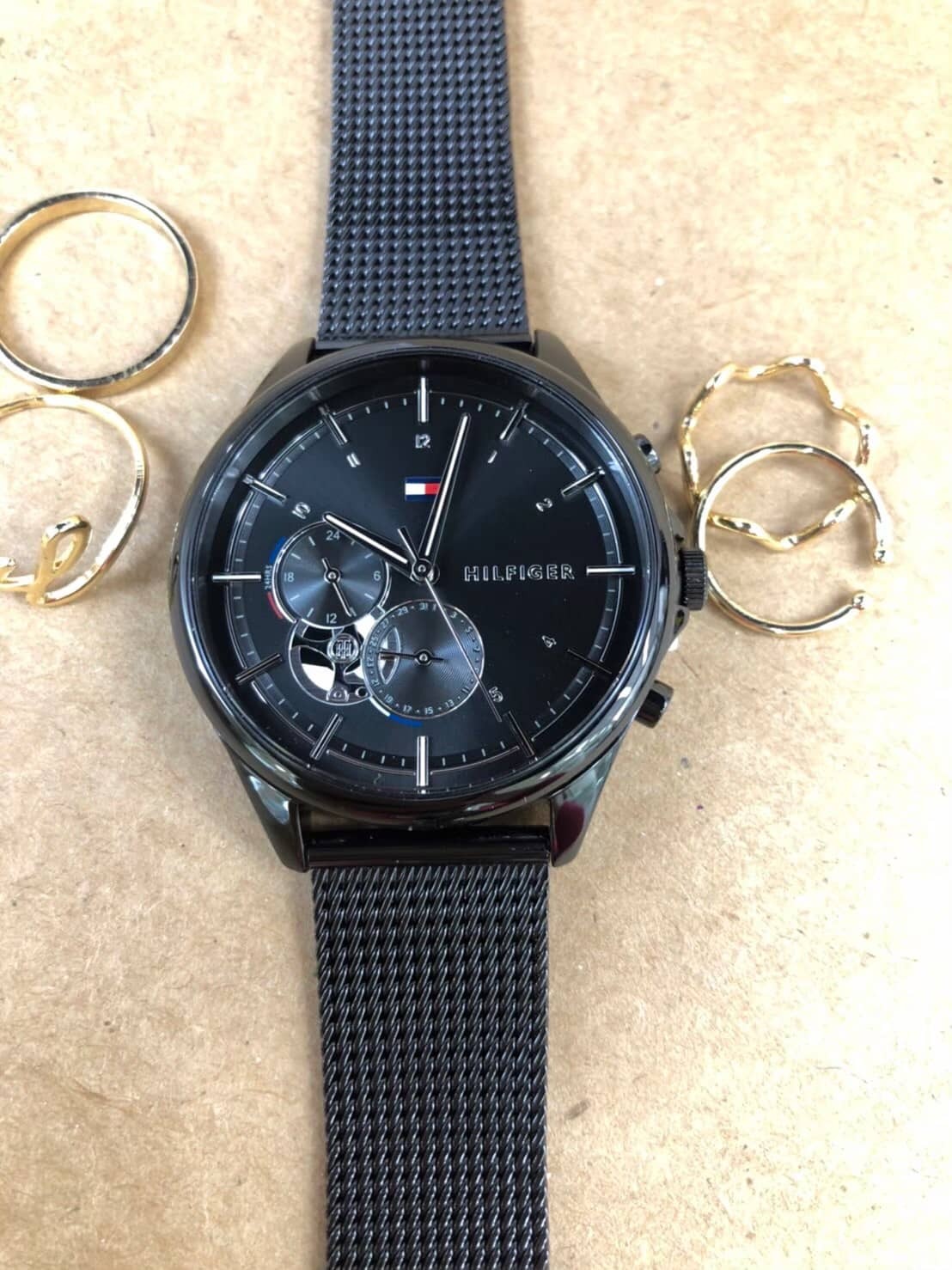 【Tommy Hilfiger】 鏤空時尚編織米蘭鋼帶中性錶 1782485 36mm 現代鐘錶