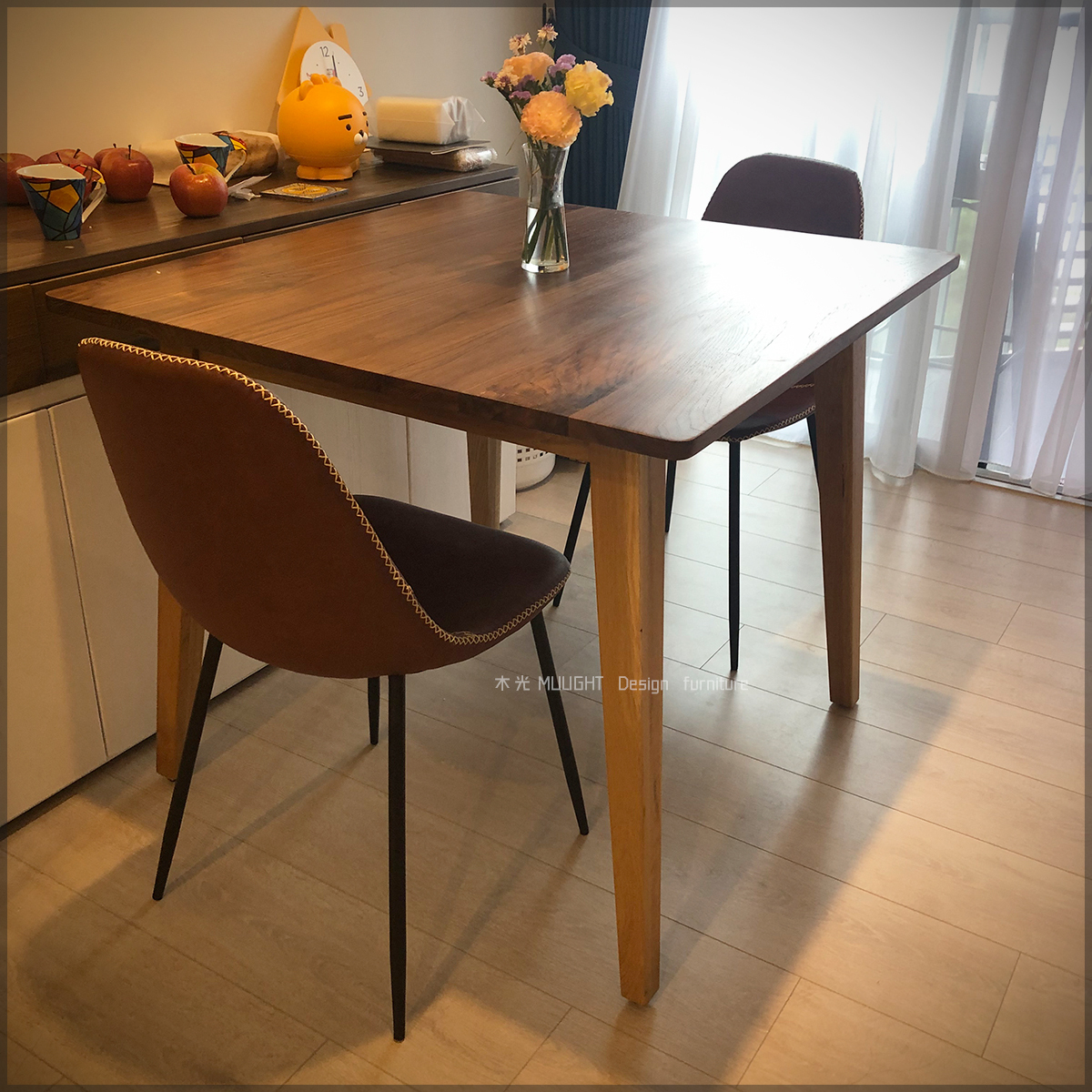 絕美雙色全實木餐桌|可訂製