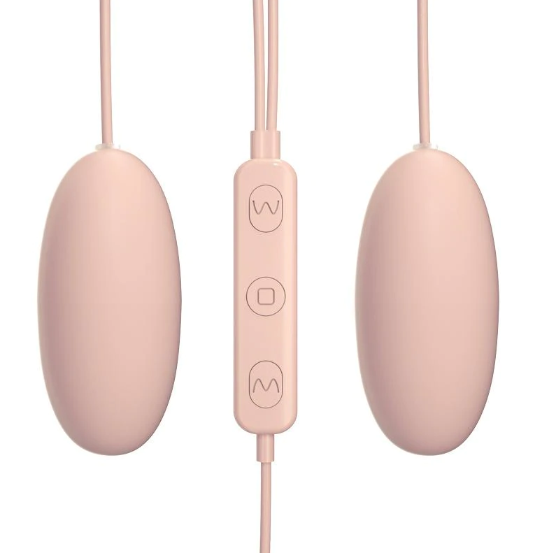 〔高顏值入門首選〕Galaku Akali 防水變頻有線雙圓震蛋 (粉紅色)(20種震動)