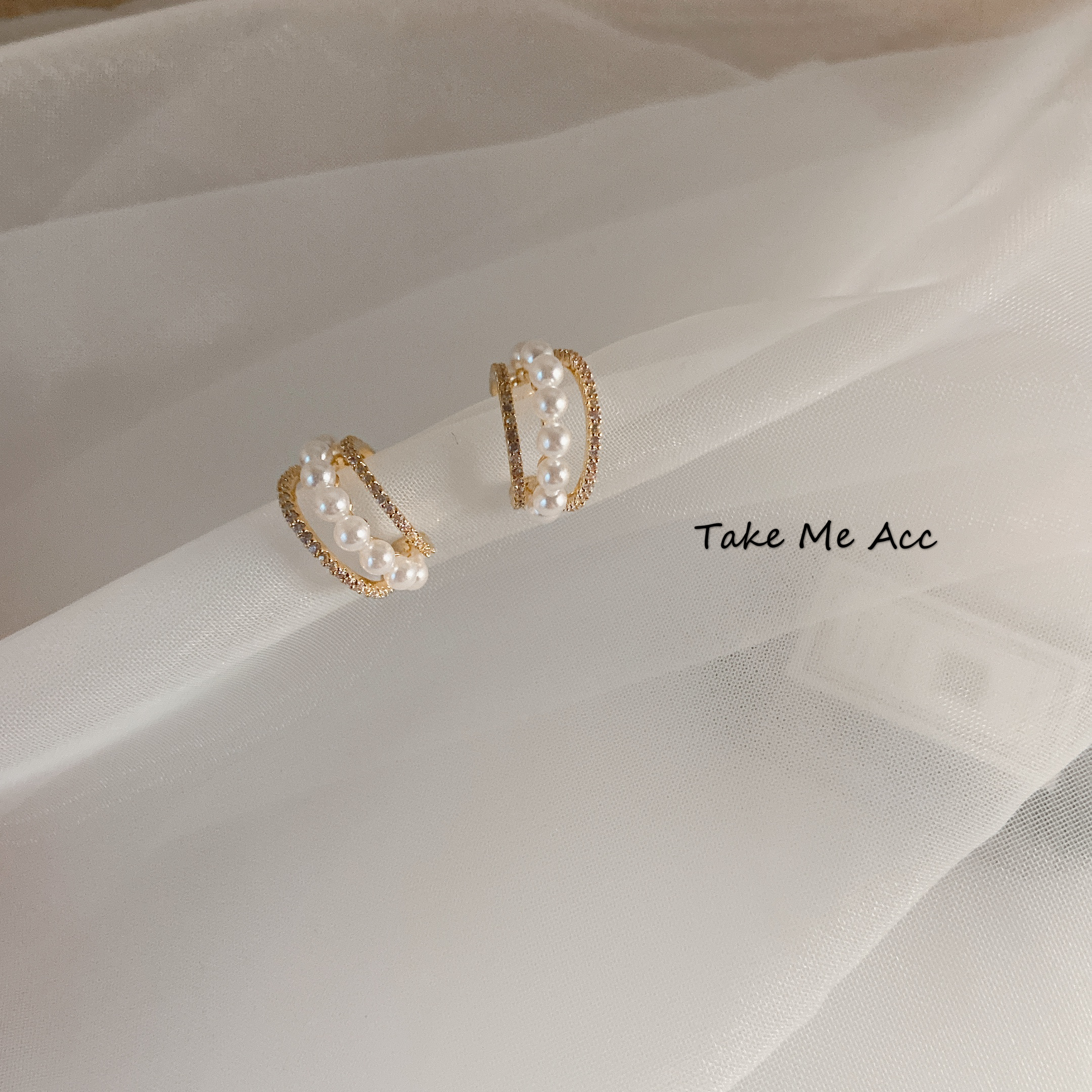 四月雪 │ 純銀針耳環