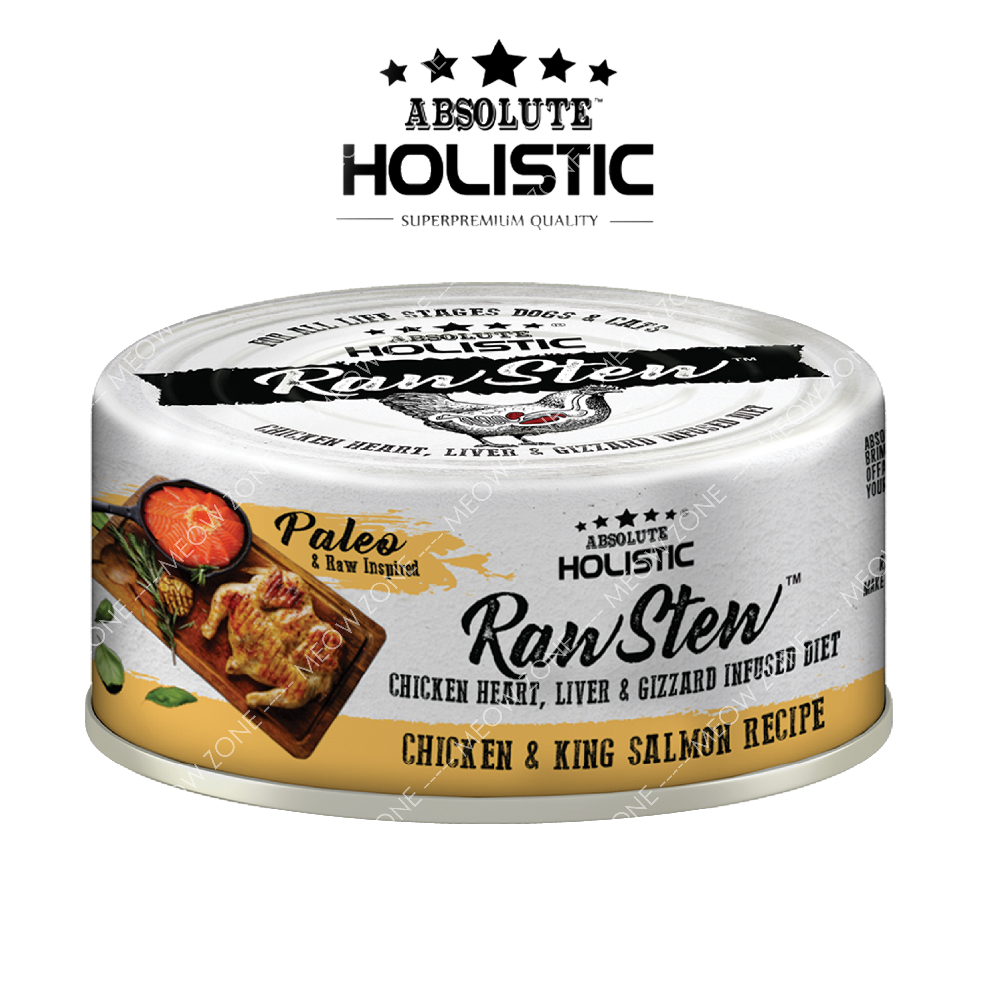 Raw Stew頂級鮮肉主食罐 - 雞+國王鮭魚 Chicken & Salmon Recipe 80g