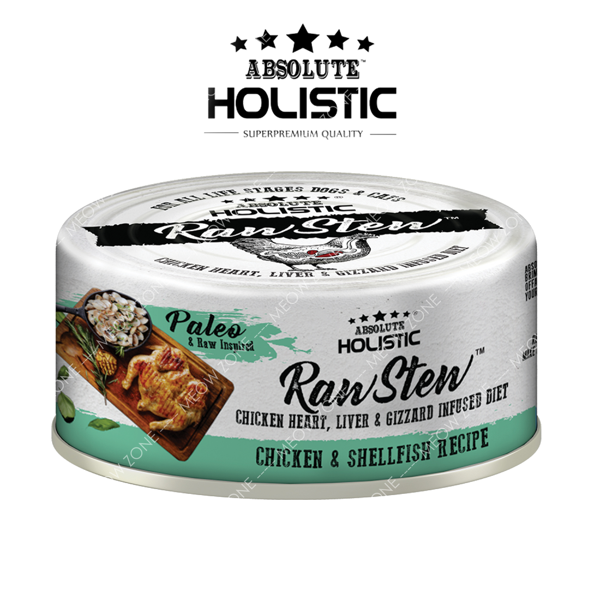 Raw Stew頂級鮮肉主食罐 - 雞+貝類 Chicken & Shellfish Recipe 80g