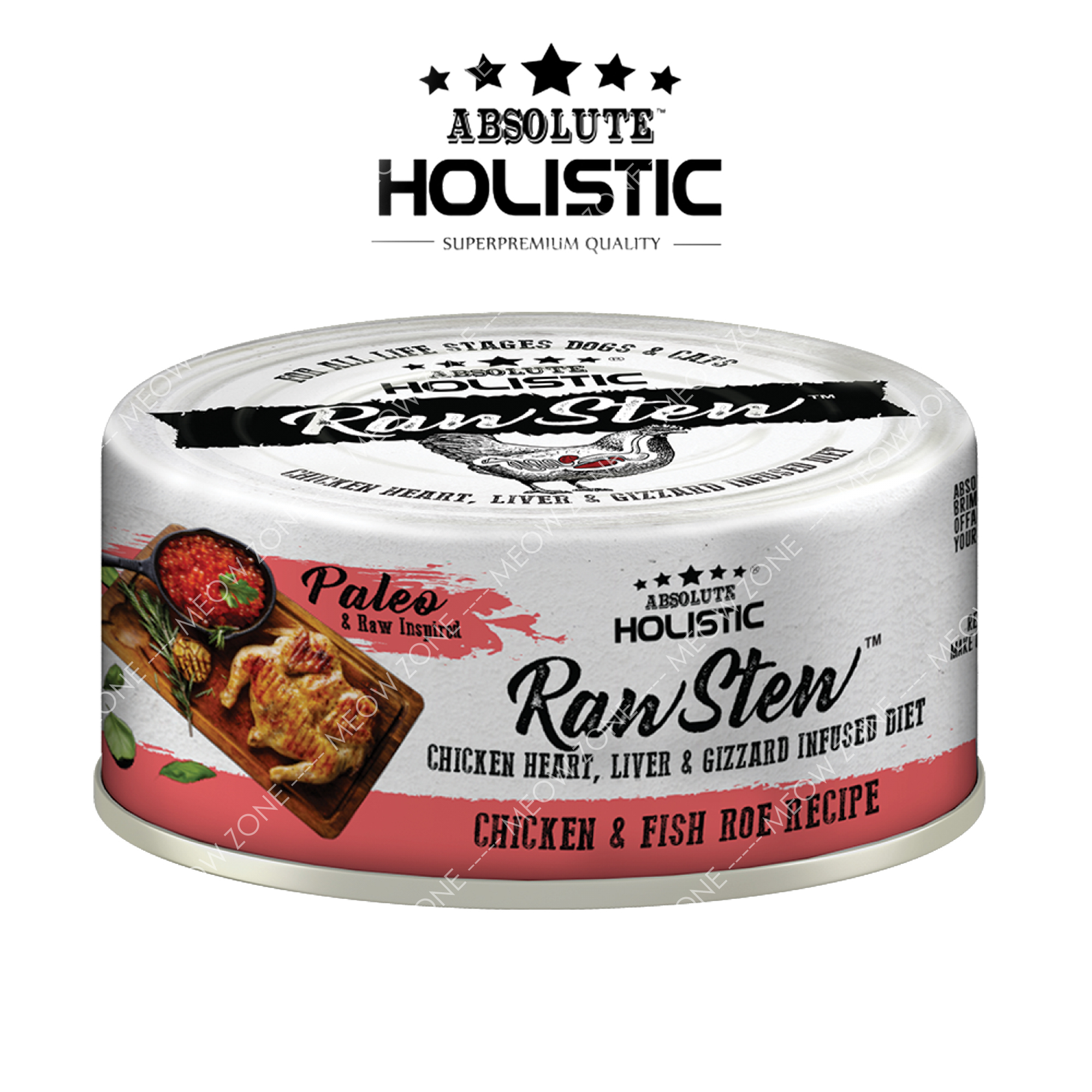 Raw Stew頂級鮮肉主食罐 - 雞+魚籽 Chicken & Fish Roe Recipe 80g