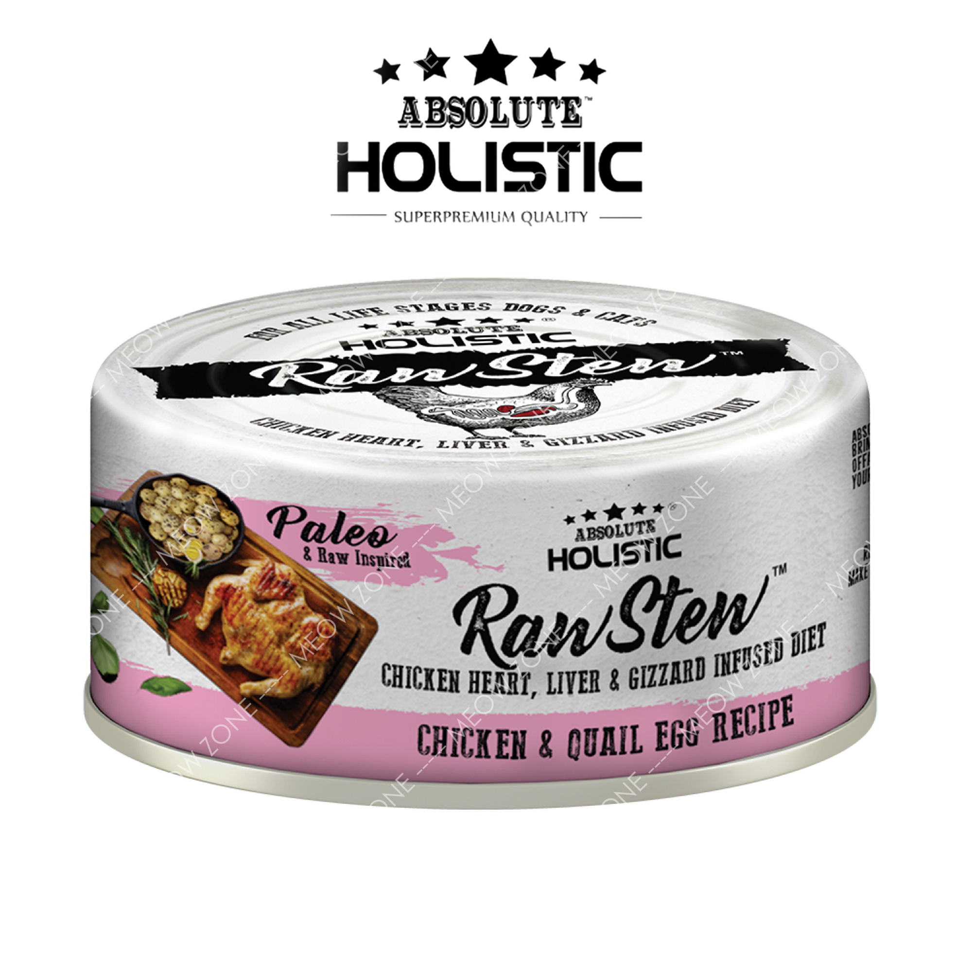 Raw Stew頂級鮮肉主食罐 - 雞+鵪鶉蛋 Chicken & Quail Egg Recipe 80g