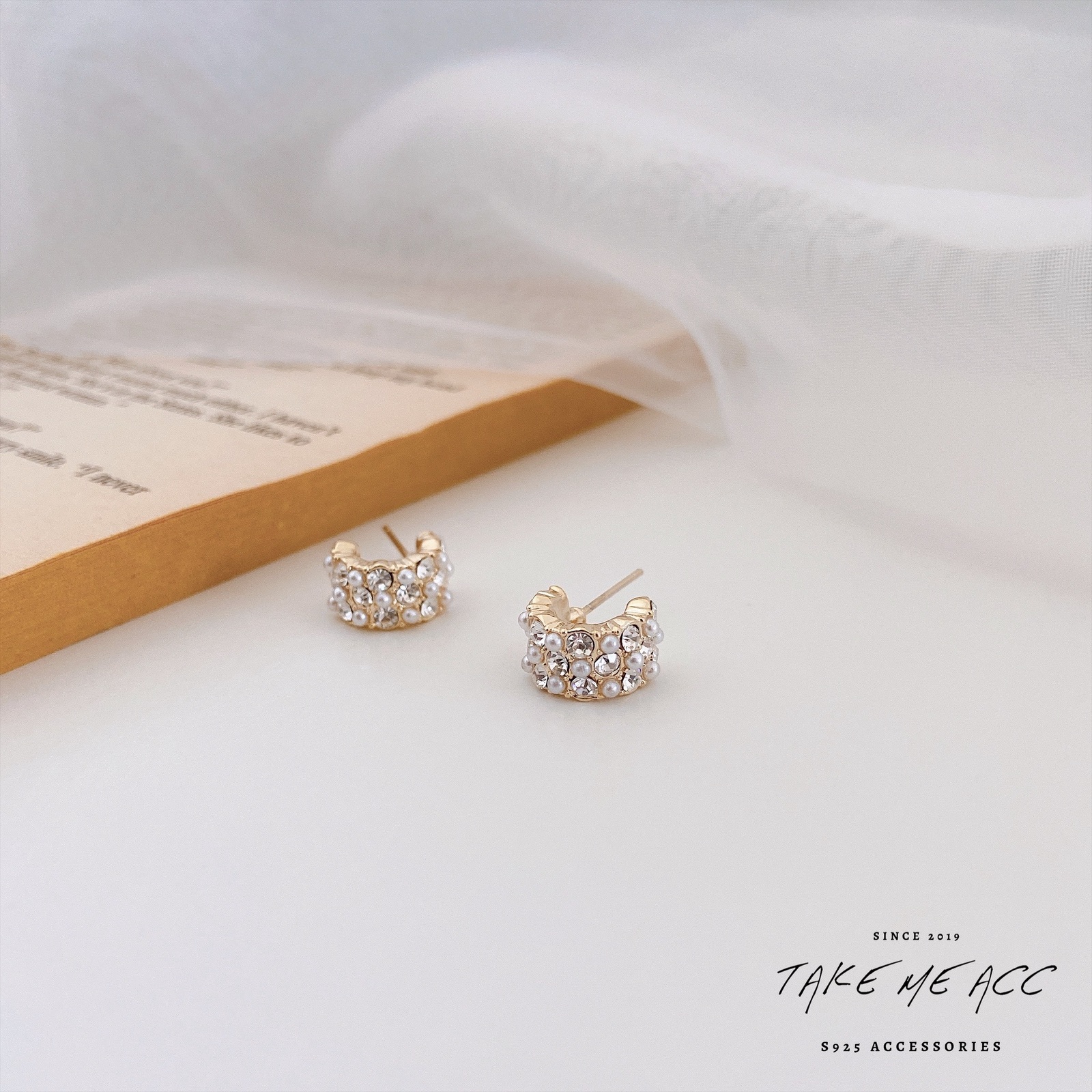 低調華麗 │ 純銀針耳環